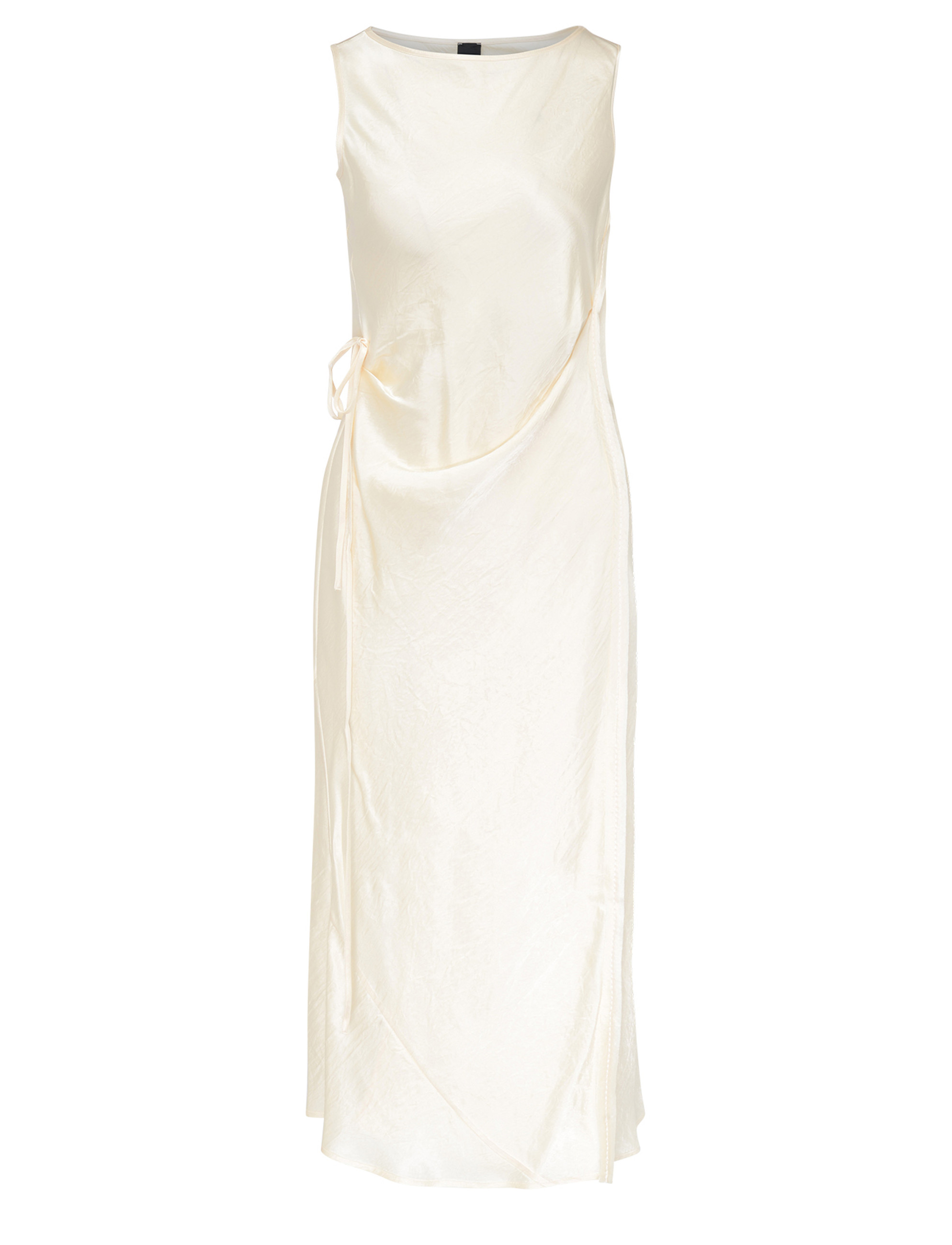 Pinko Amico Mio vestido de satén marfil 
