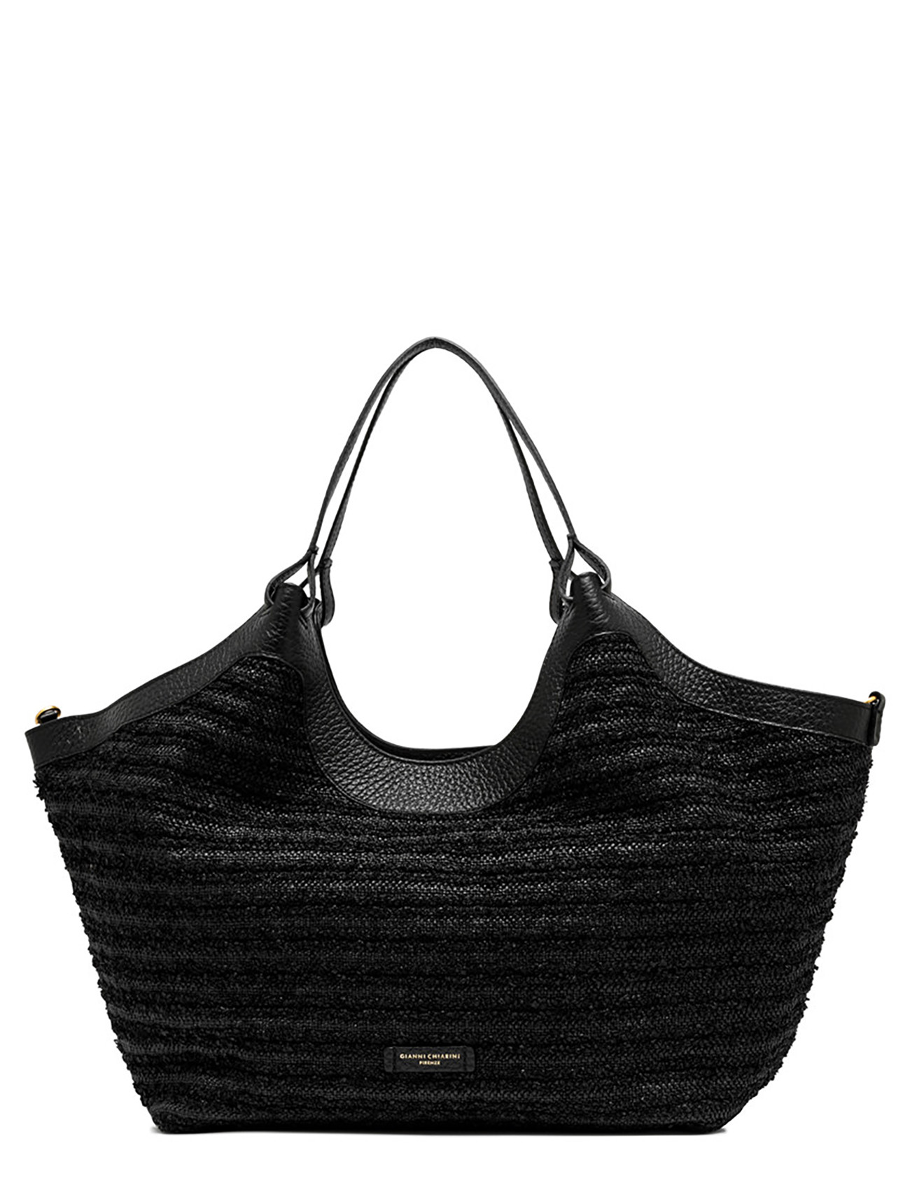 Gianni Chiarini Dua Bag in Black Straw | H-Brands