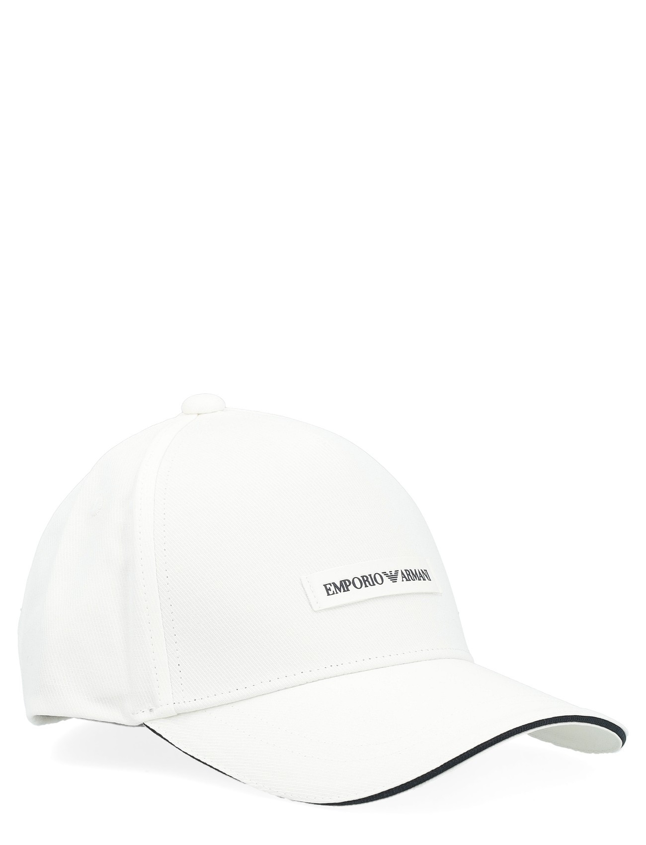 Casquette Emporio Armani avec écusson en coton blanc H-Brands