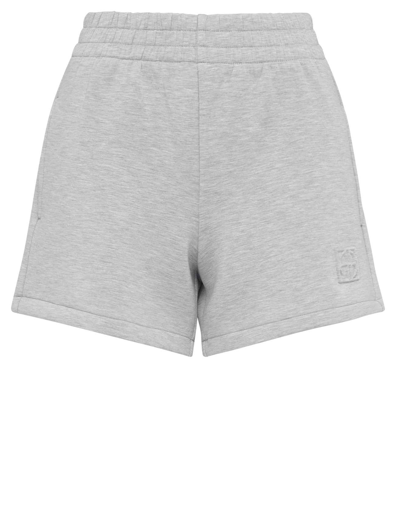 Anine Bing Gray Cotton Shorts | H-Brands
