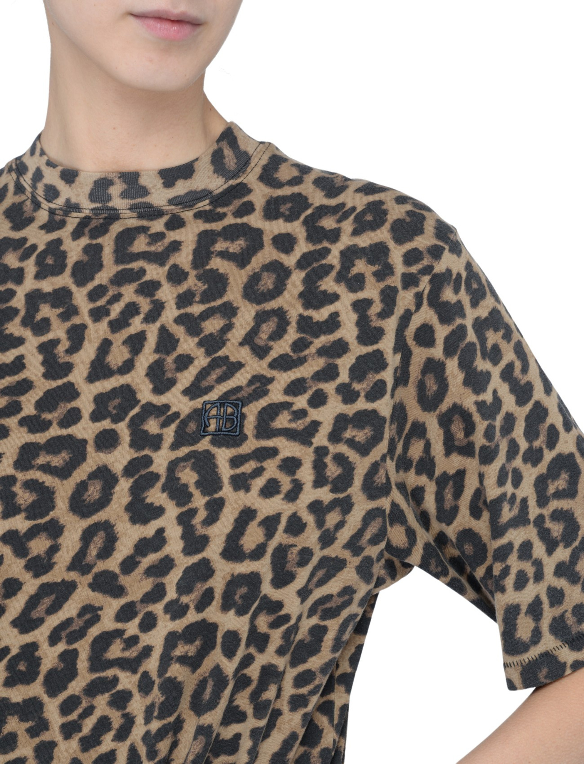 トップス ANINE BING LEOPARD T ANINE BING Walker Tee Spotted Leopard | Shopbop