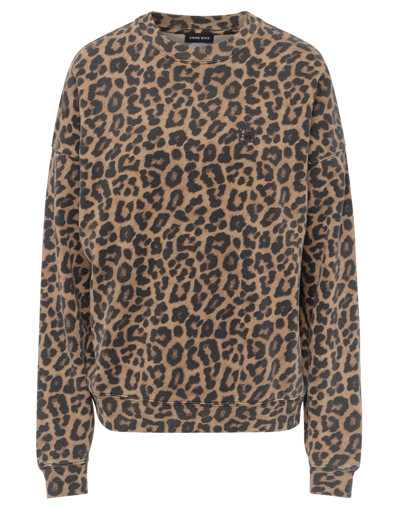 Anine Bing Leopard-Print Cotton Sweatshirt | H-Brands