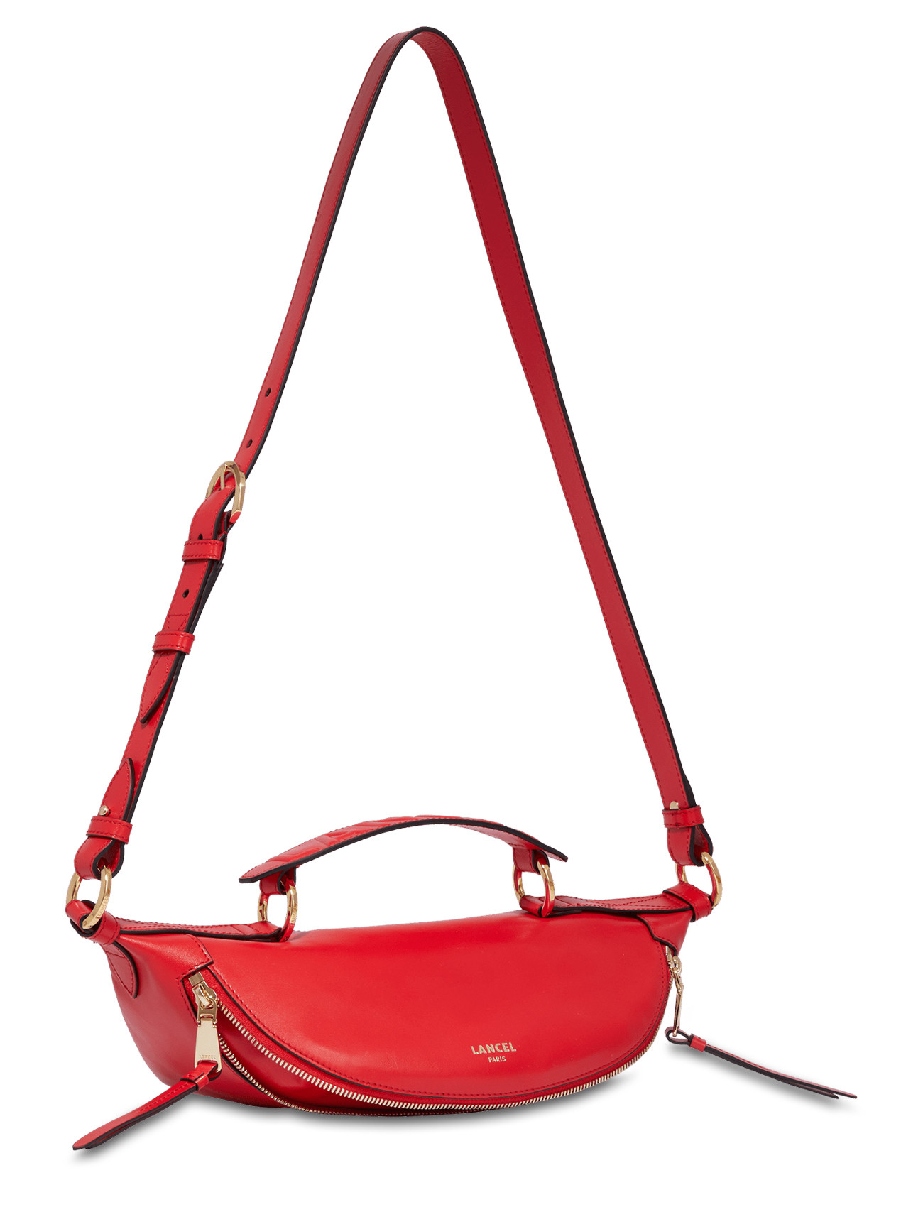 Lancel Origami S Handbag in Red Leather | H-Brands