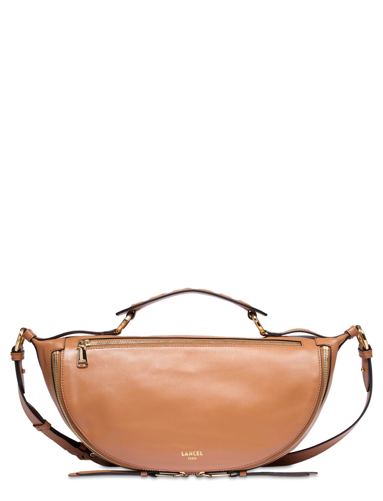 Lancel Origami M Bag in Brown Leather | H-Brands
