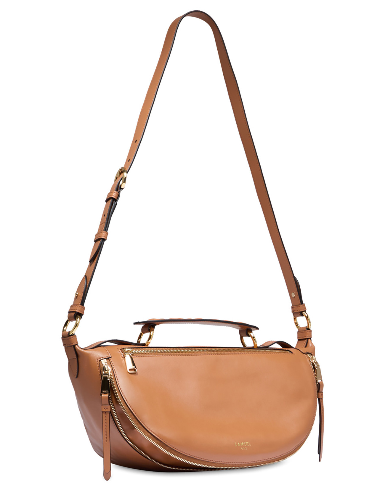 Lancel Origami M Bag in Brown Leather | H-Brands