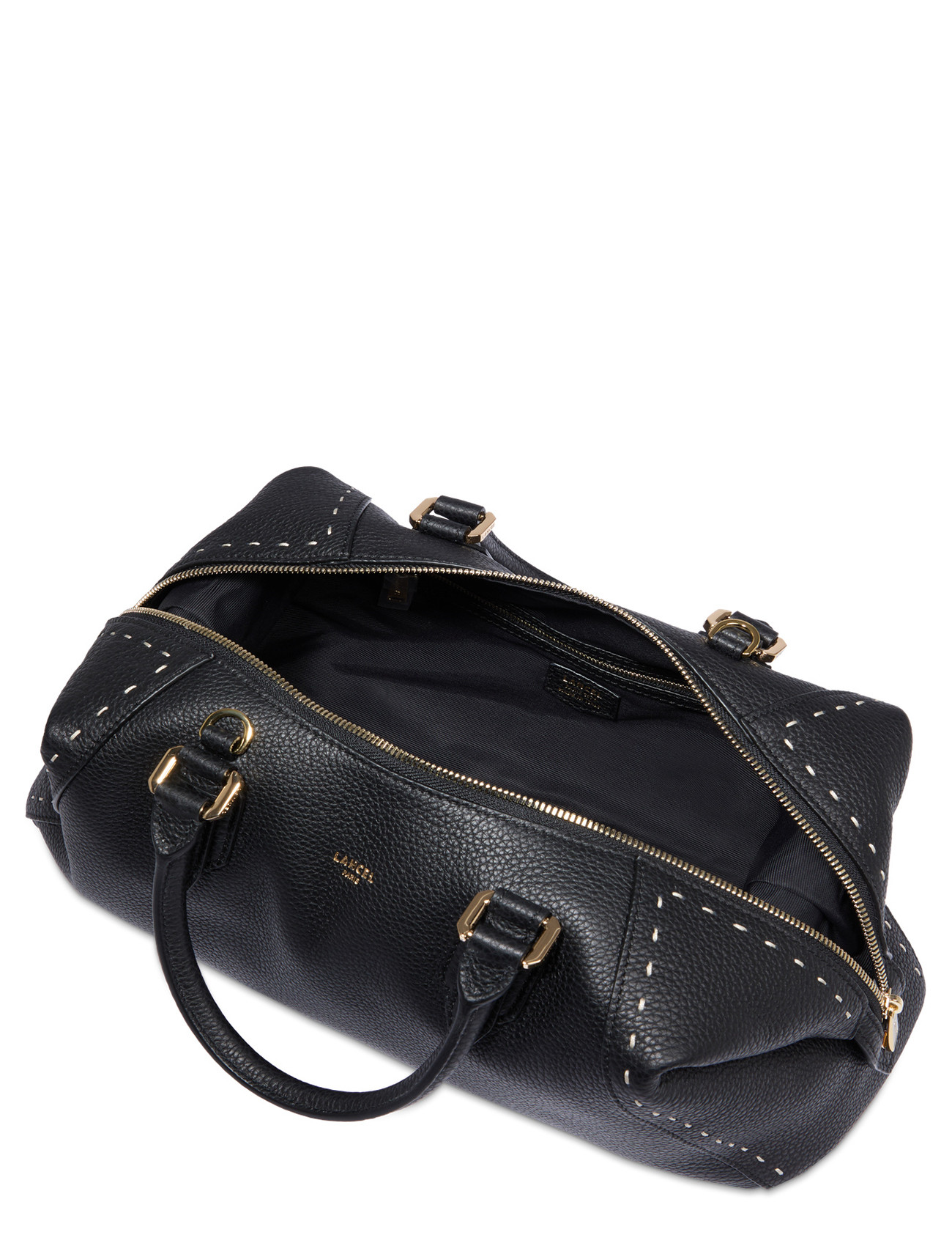 Lancel Charlie Boston Bag in Black Leather | H-Brands