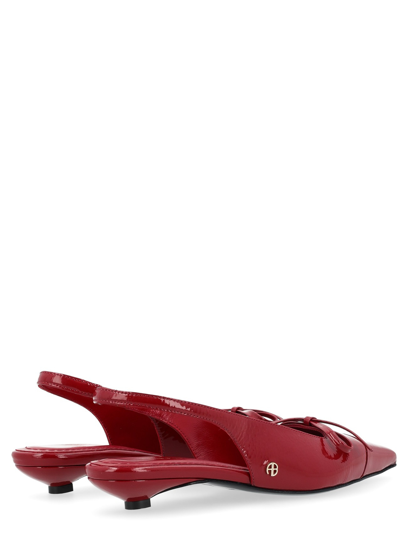 Slingback Anine Bing Zoey in vernice rossa H-Brands