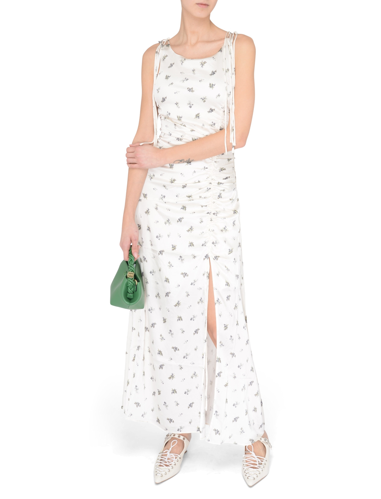 Ganni Bag Mini in green leather | H-Brands