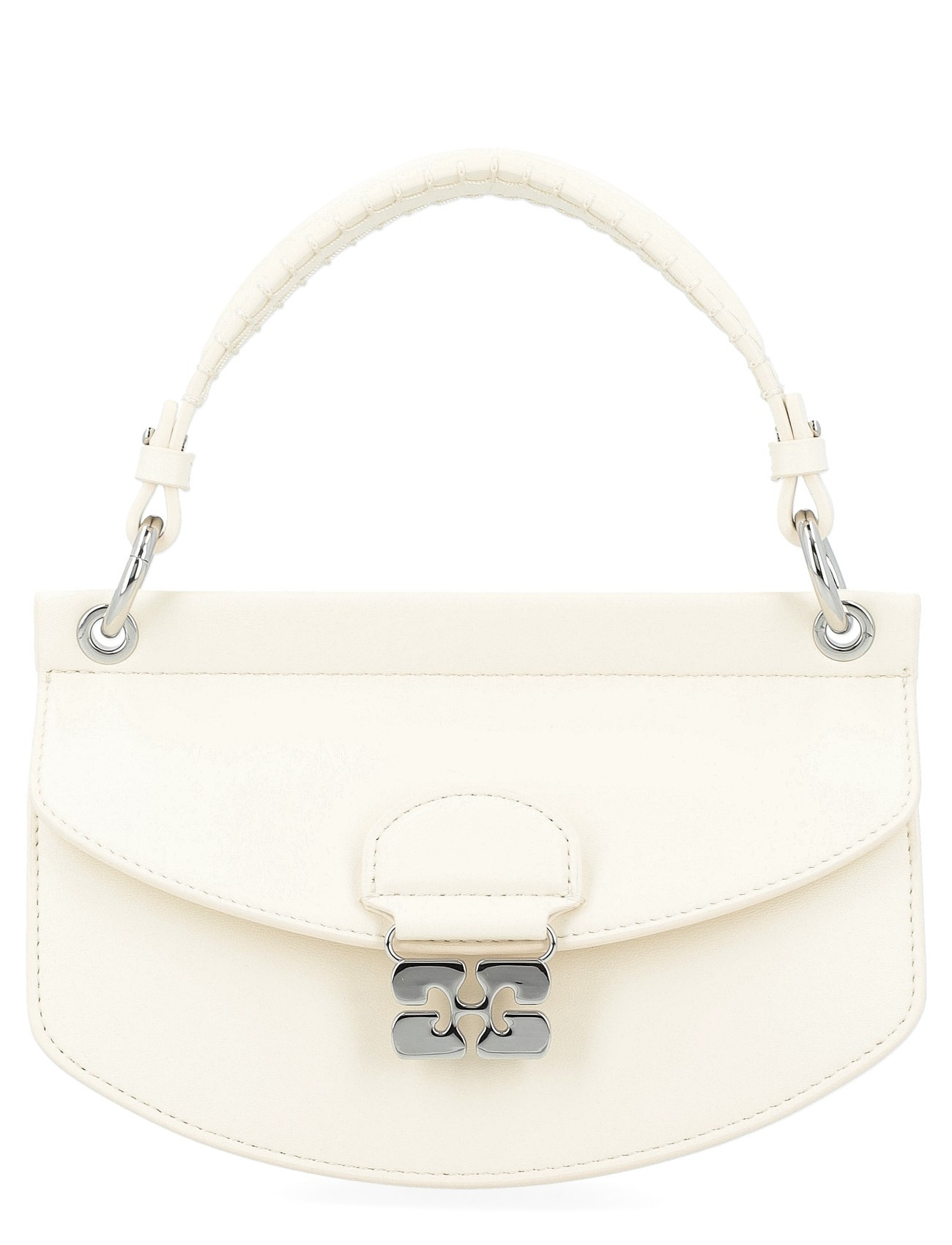 GANNI　WHITE 白SMALL BAG Ganni Mini White Leather Bag | H-Brands