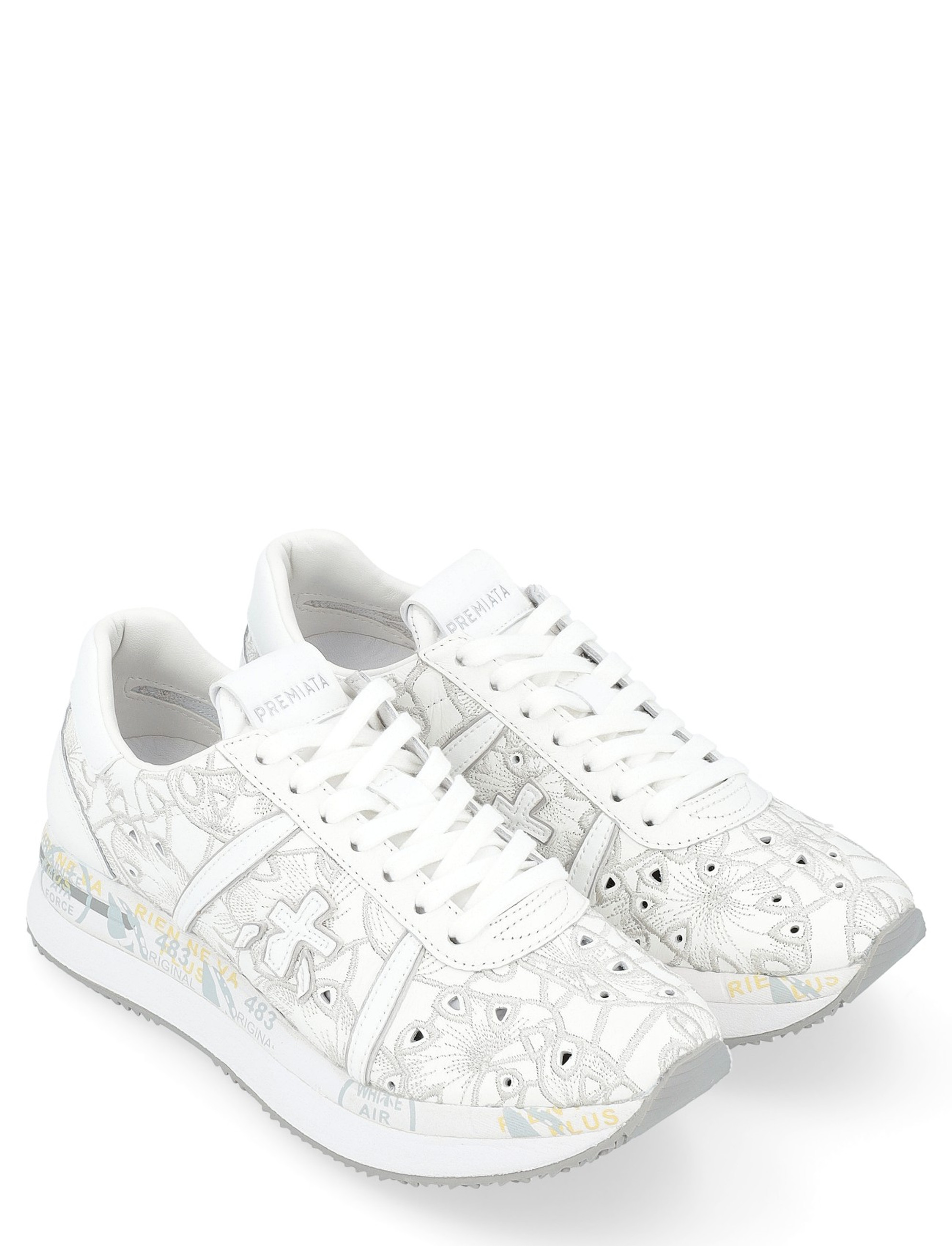 スニーカー PREMIATA Women Sneakers CONNY VAR 7364 White Premiata Conny 7364 white leather sneaker | H-Brands