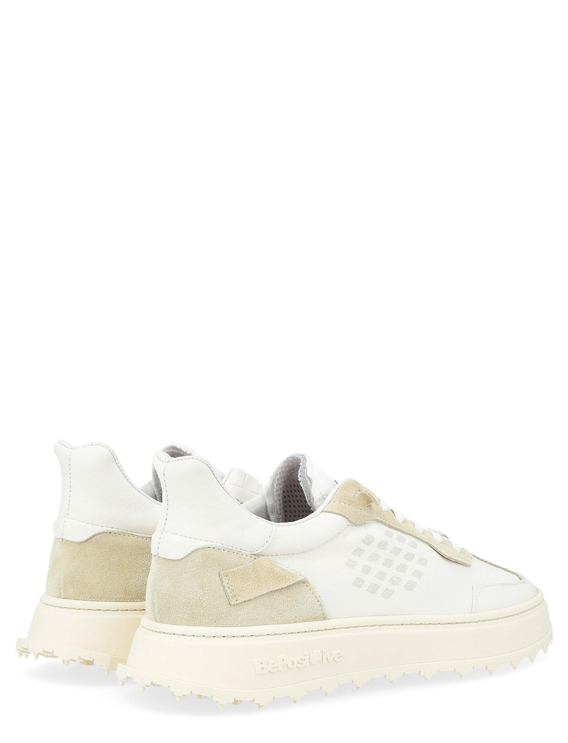 スニーカー Bepositive F4CUPRACE01/LEP Sneakers Cuprace Wing - Daily BePositive Cuprace Wing sneaker in white and beige leather