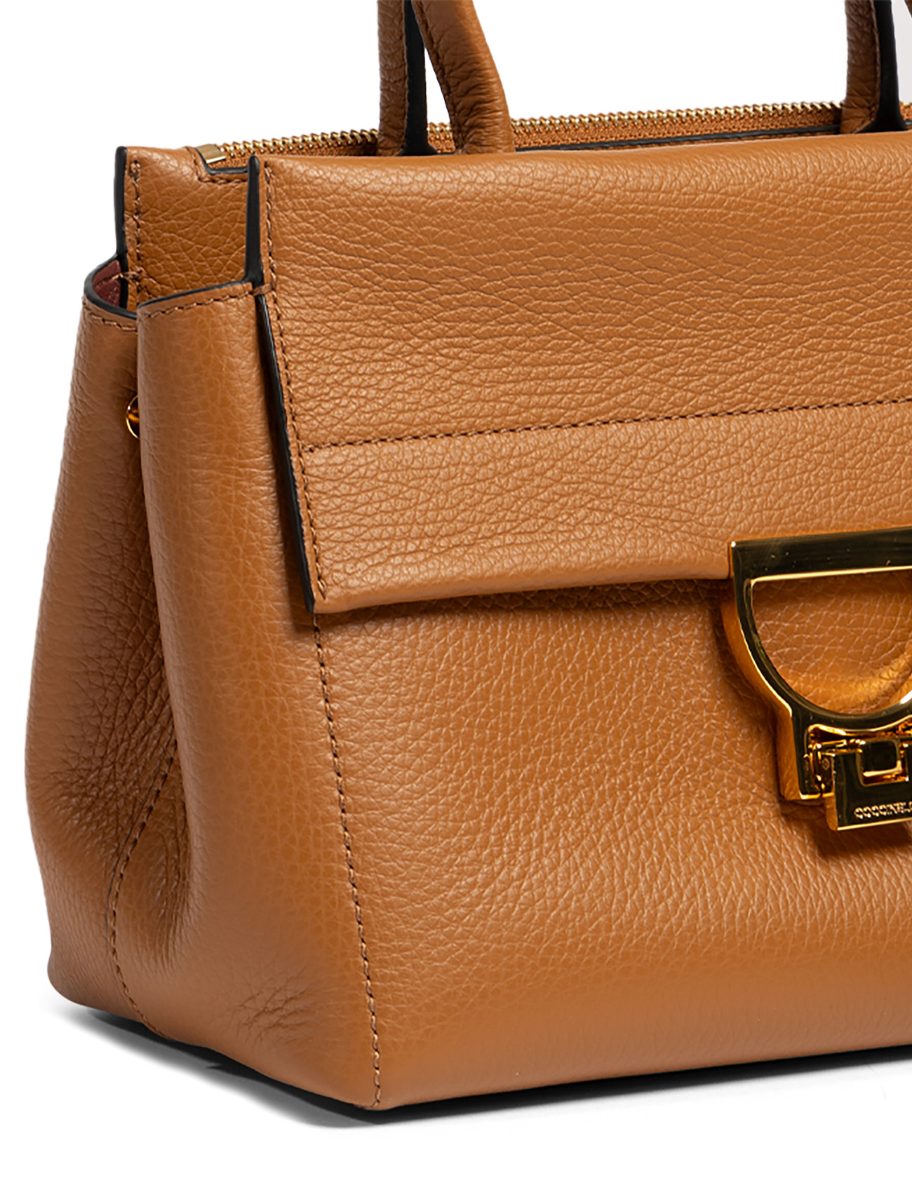 Coccinelle Arlettis Signature bag in leather color H-Brands