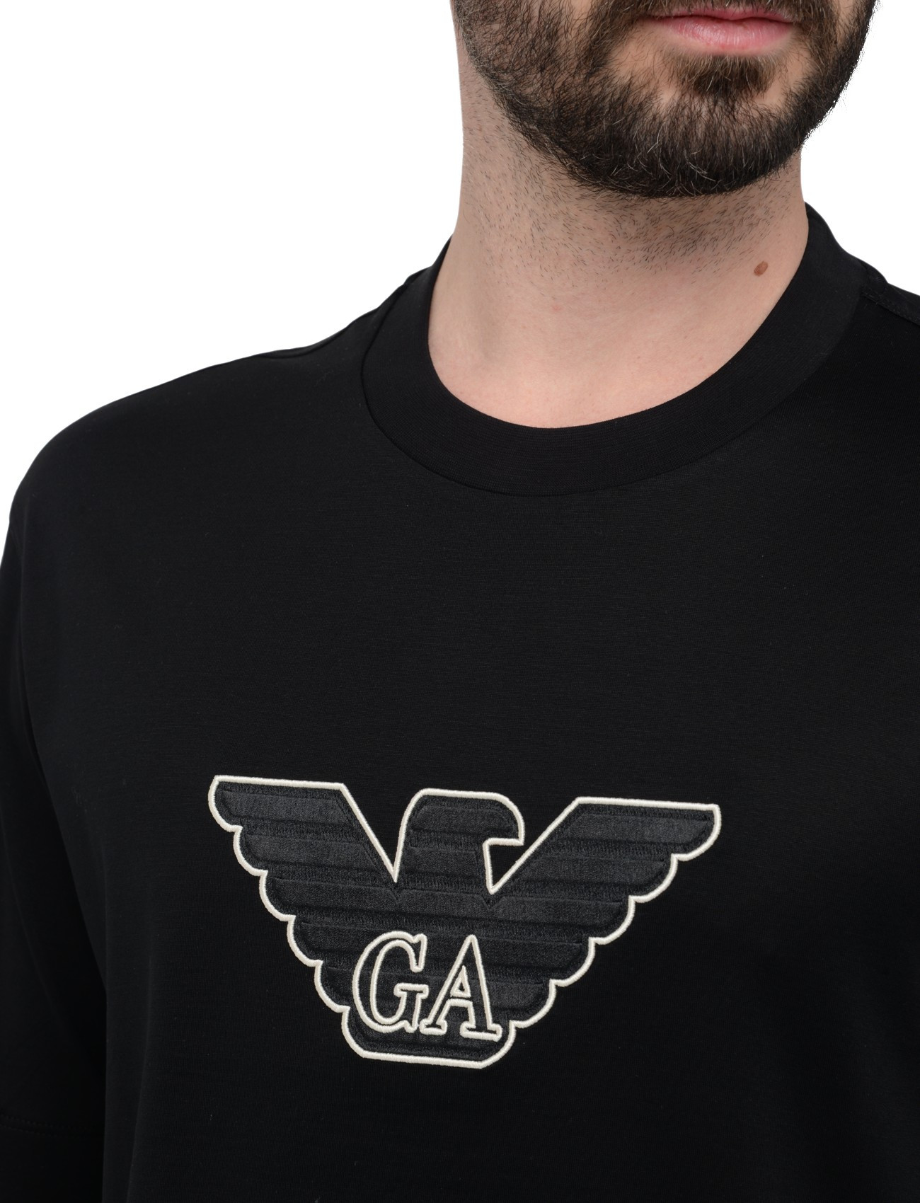 Emporio Armani black Emporio Armani T-shirt with logo | H-Brands