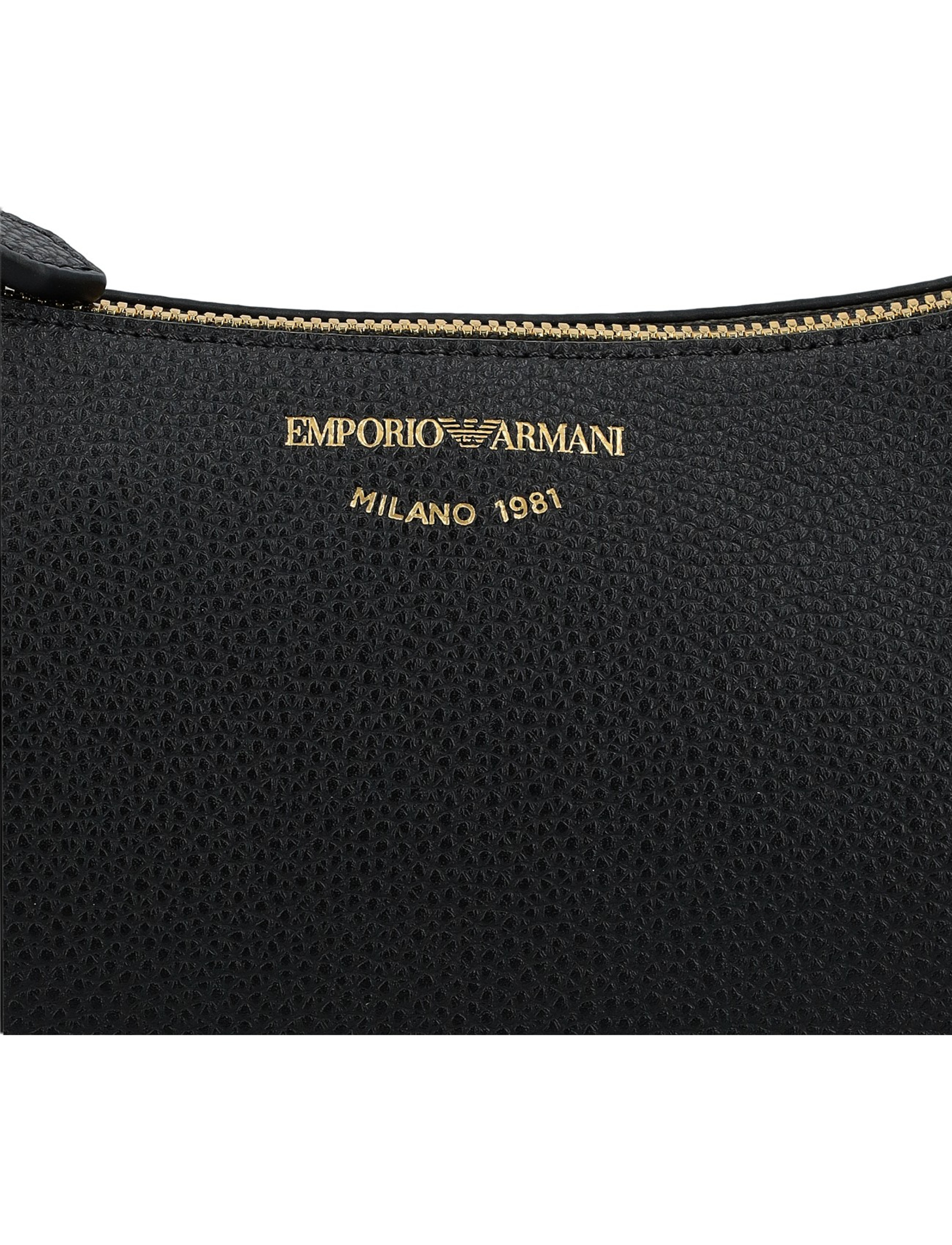 Emporio Armani shoulder bag in black vegan leather | H-Brands