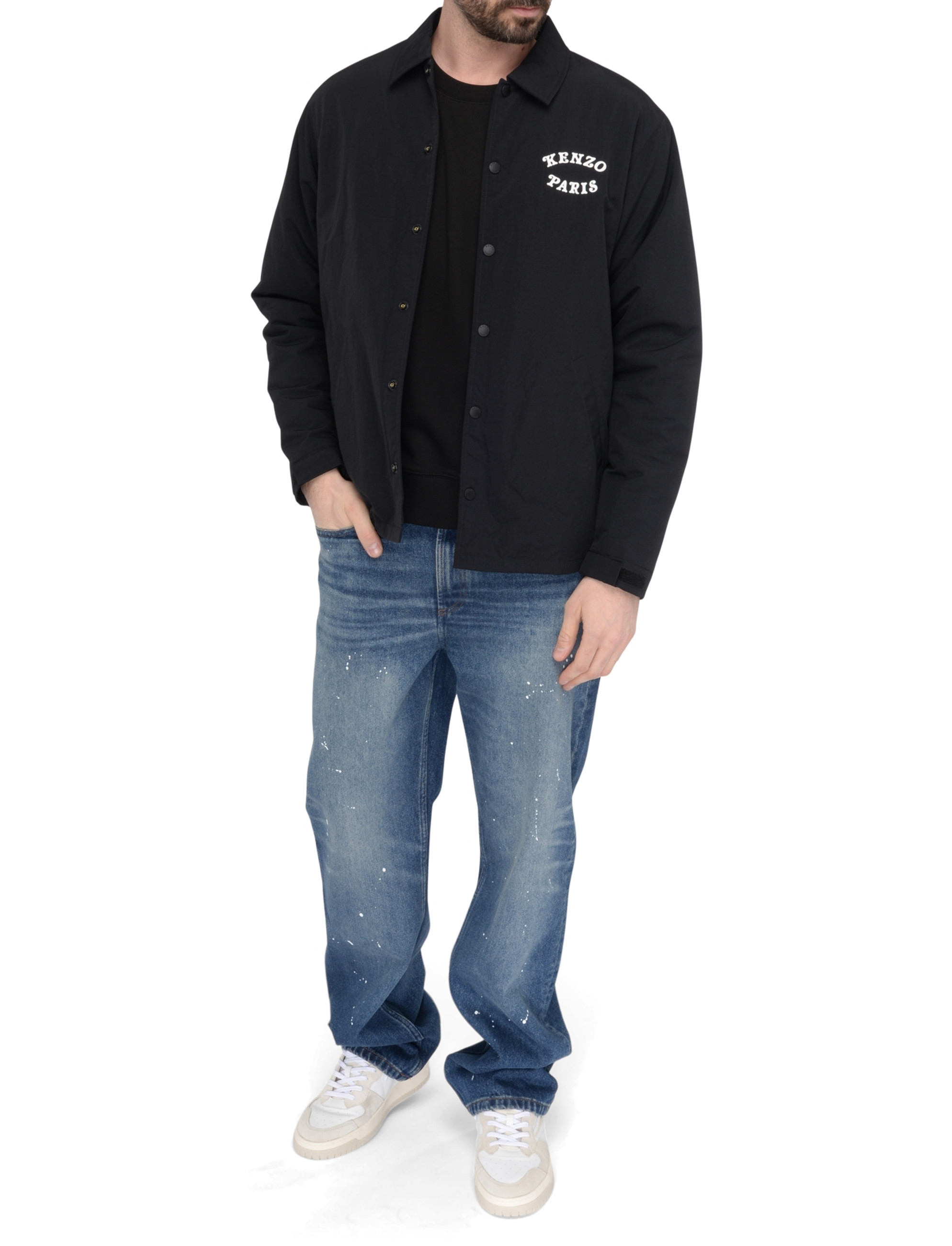 Kenzo Verdy Market jacket in black nylon | H-Brands Kenzo Verdy Market jacket in black nylon | H-Brands