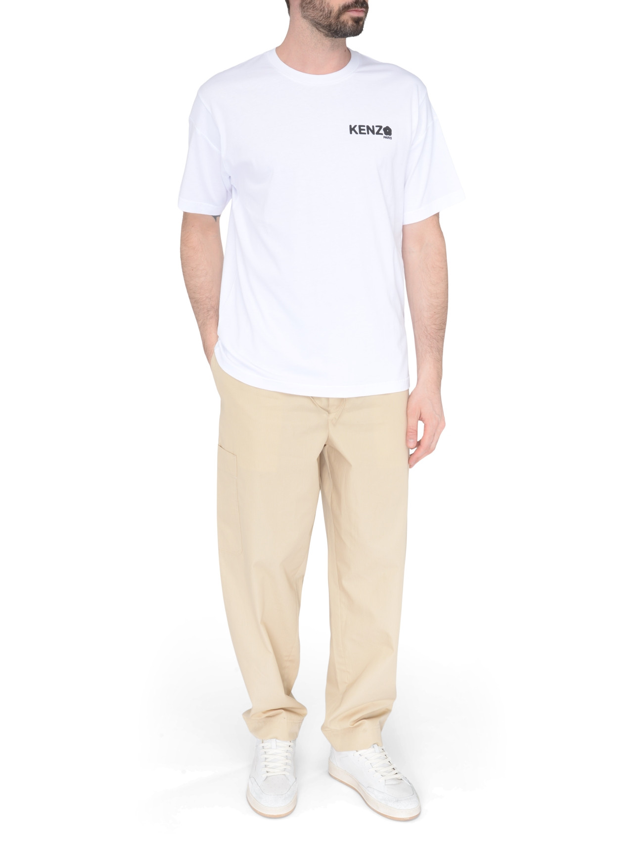 Kenzo Flower 2.0 T-Shirt in white cotton | H-Brands