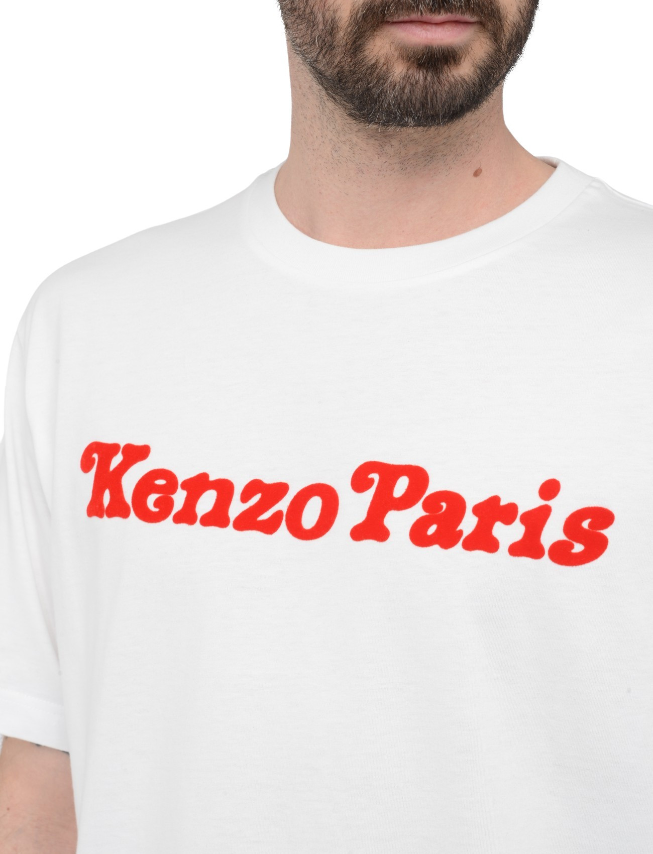 Kenzo Oversized T-Shirt Kenzo Verdi in white cotton | H-Brands