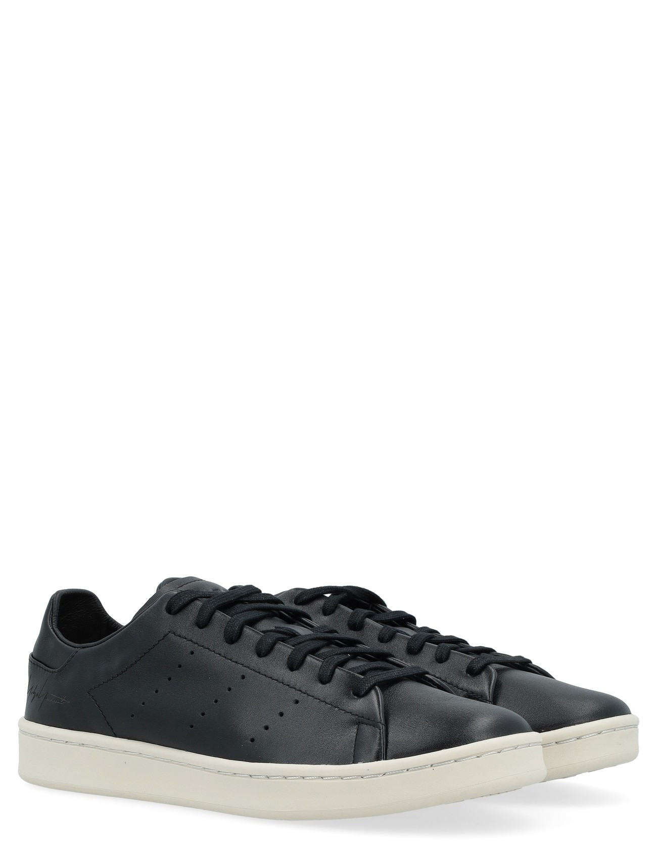 Sneaker Adidas Y-3 Stan Smith in pelle nera H-Brands