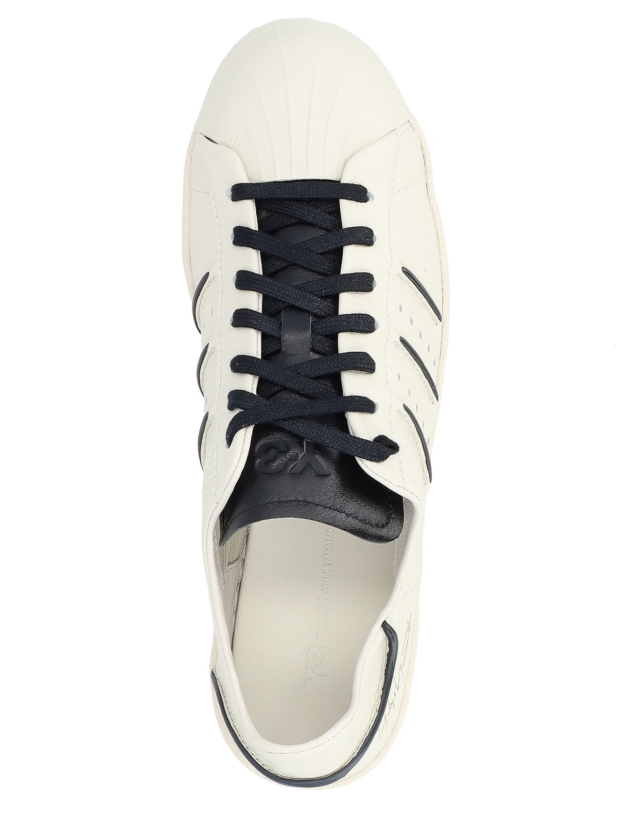 Tênis Adidas Adidas Y3 Blanche Baskets Adidas Y-3 Superstar En