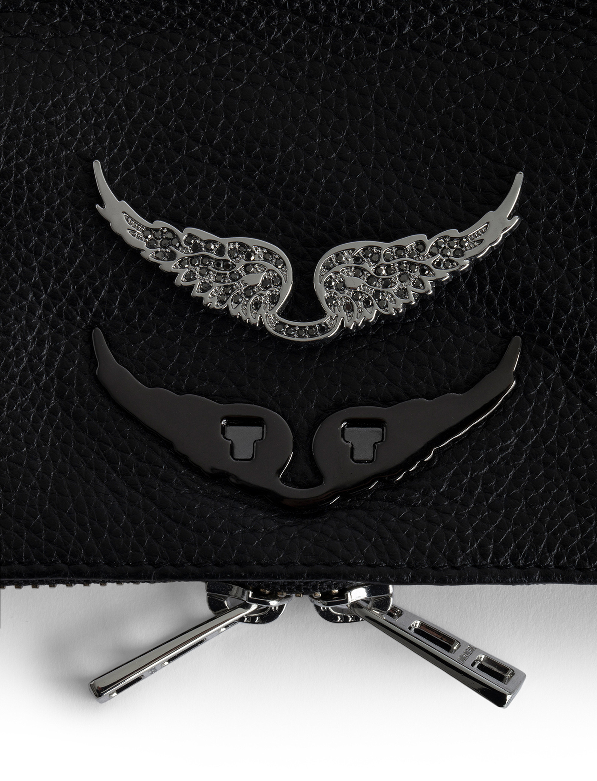 Zadig&Voltaire Rock Nano Swing Your Wings black leather Zadig&Voltaire Rock Nano Swing Your Wings black leather