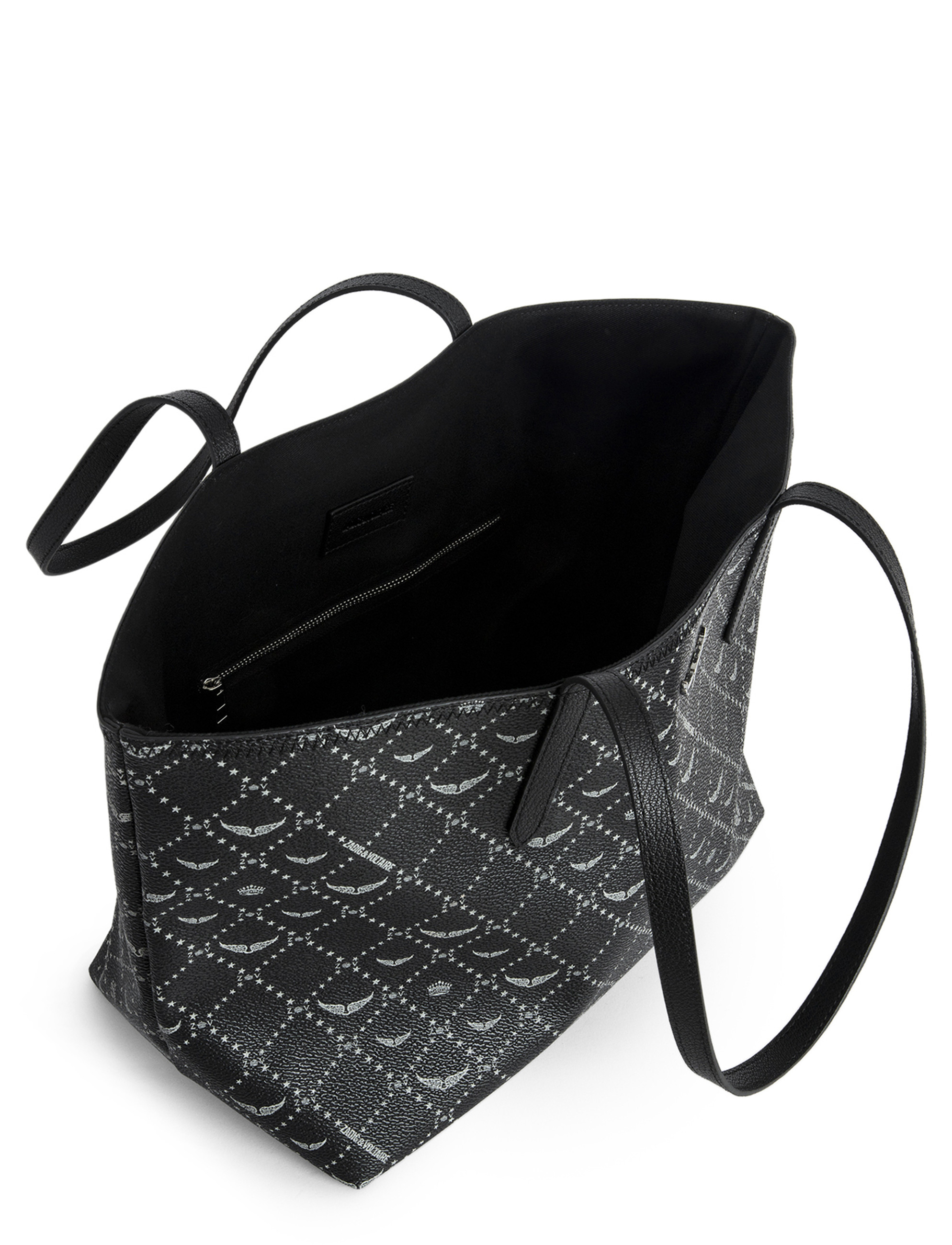 Zadig&Voltaire Z XL Shopper Monogram Bag in Black Canvas | H