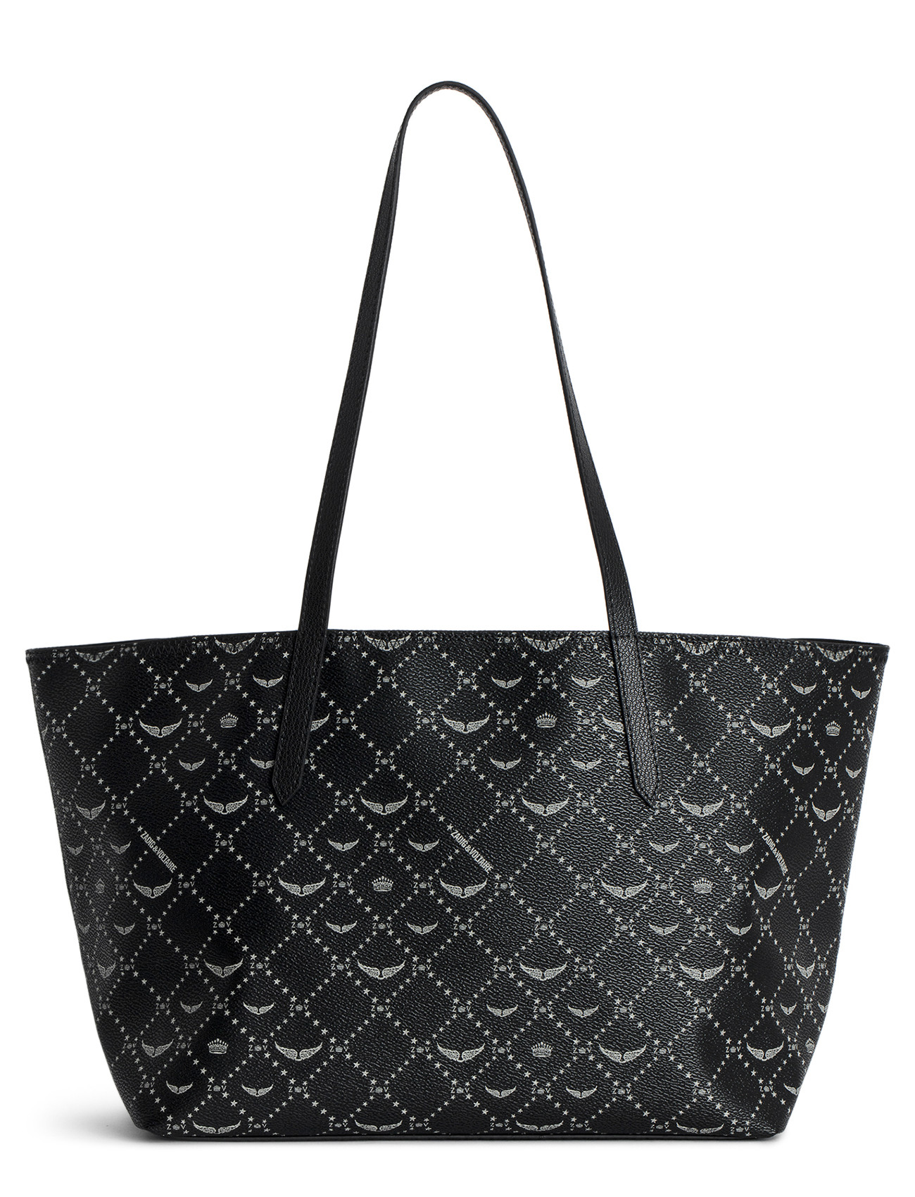 Zadig&Voltaire Z XL Monogram Shopper Bag in Black Canvas | H-Brands