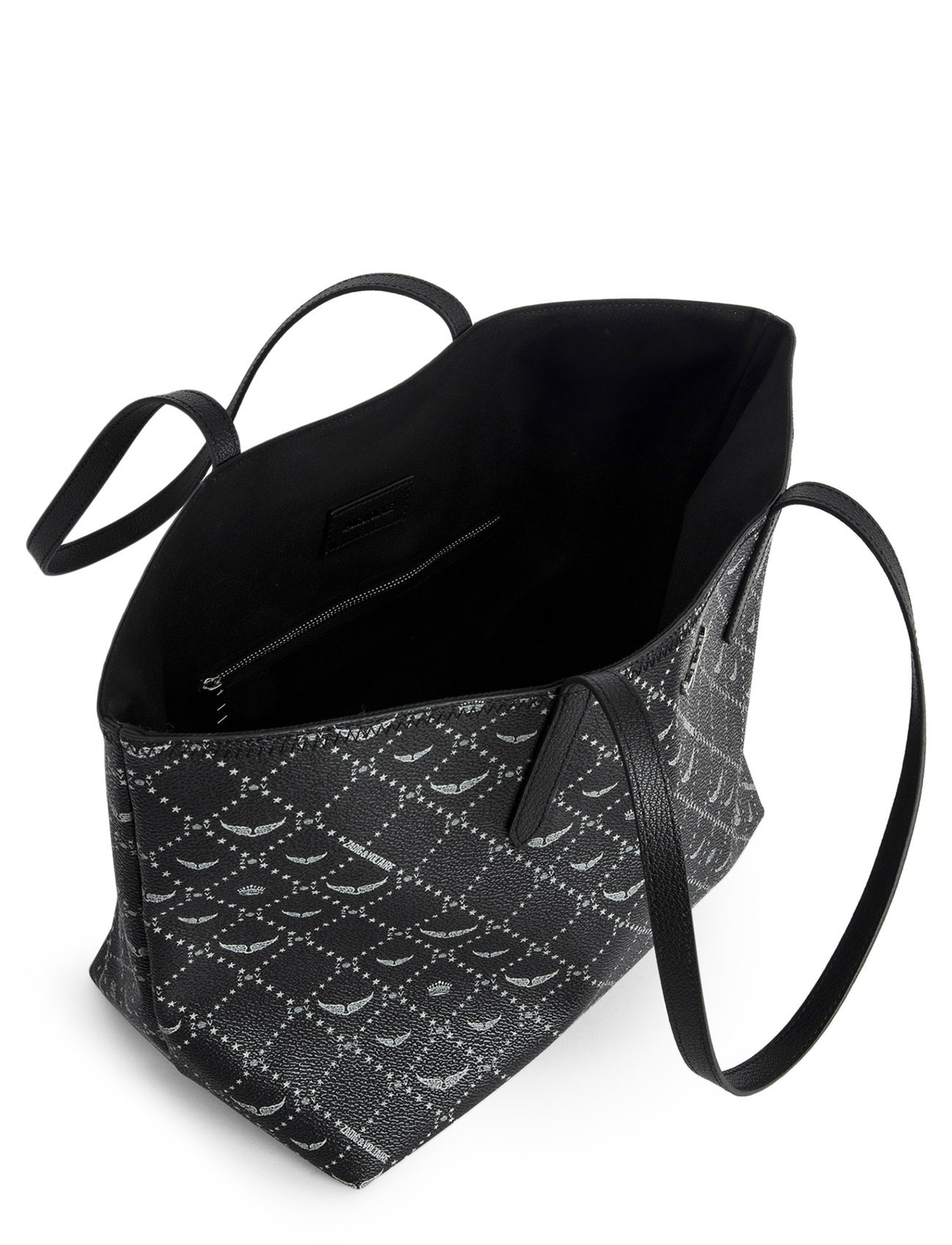 Zadig&Voltaire Z Shopper Monogram Bag in Black Canvas | H-Brands
