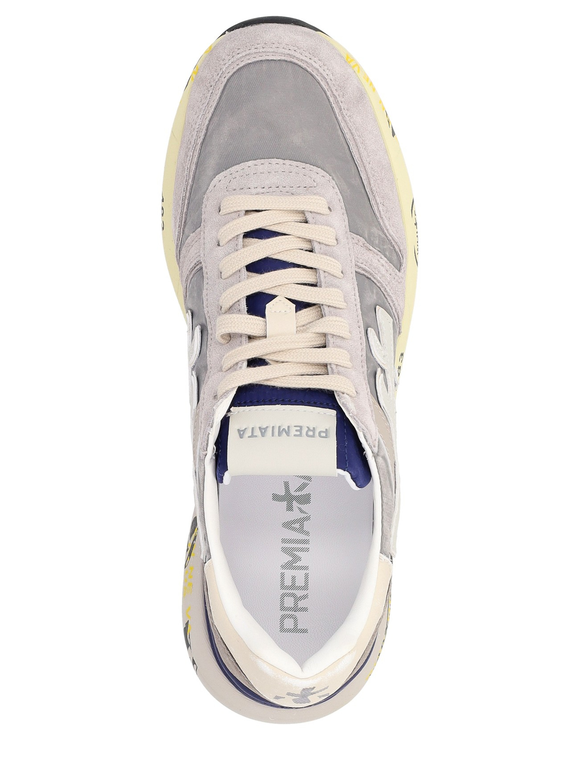 スニーカー PREMIATA Men Sneakers MICK7217 Grey Premiata Mick 7217 gray leather and fabric sneaker | H-Brands