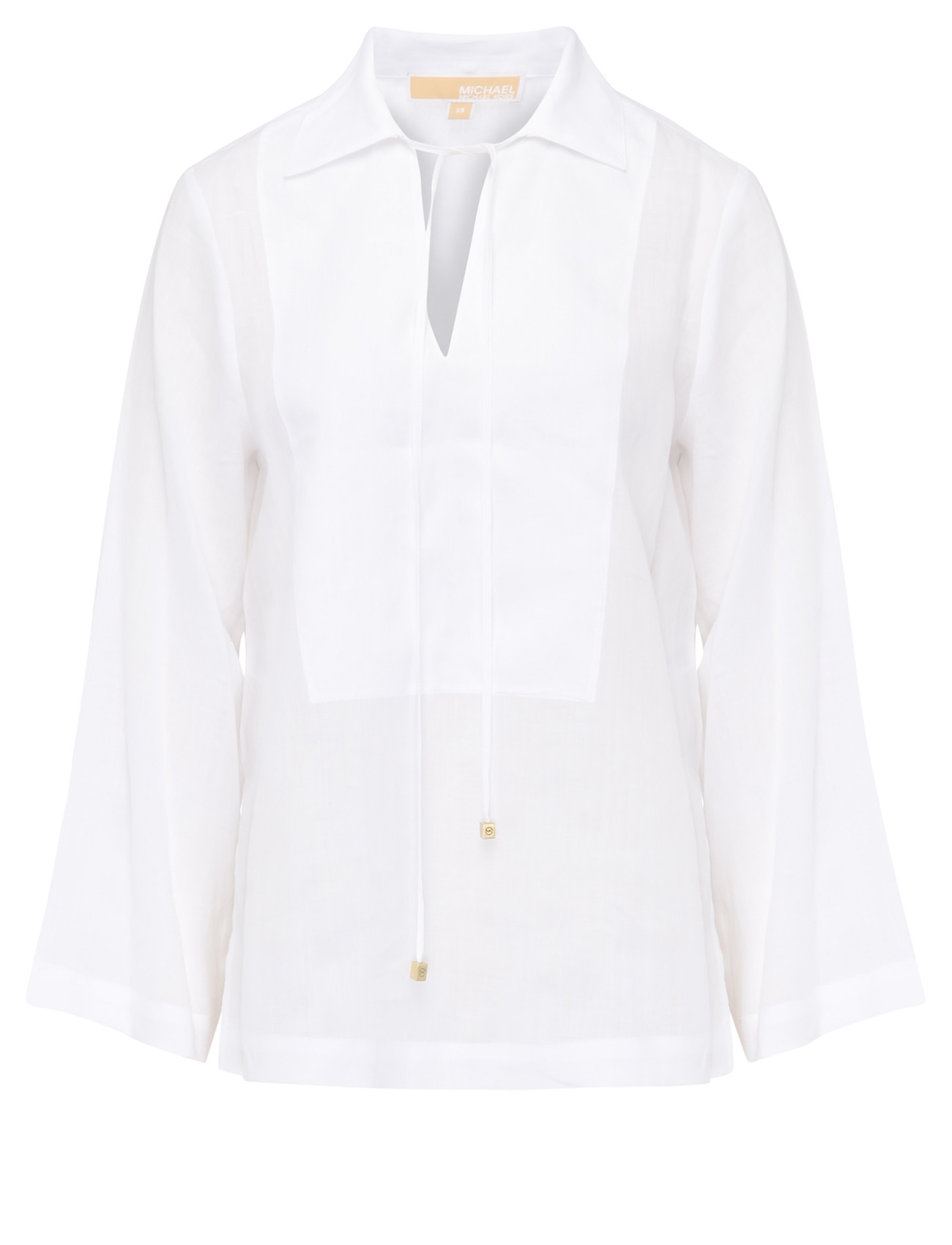 Michael Kors blouse Michael Kors white ramie | H-Brands