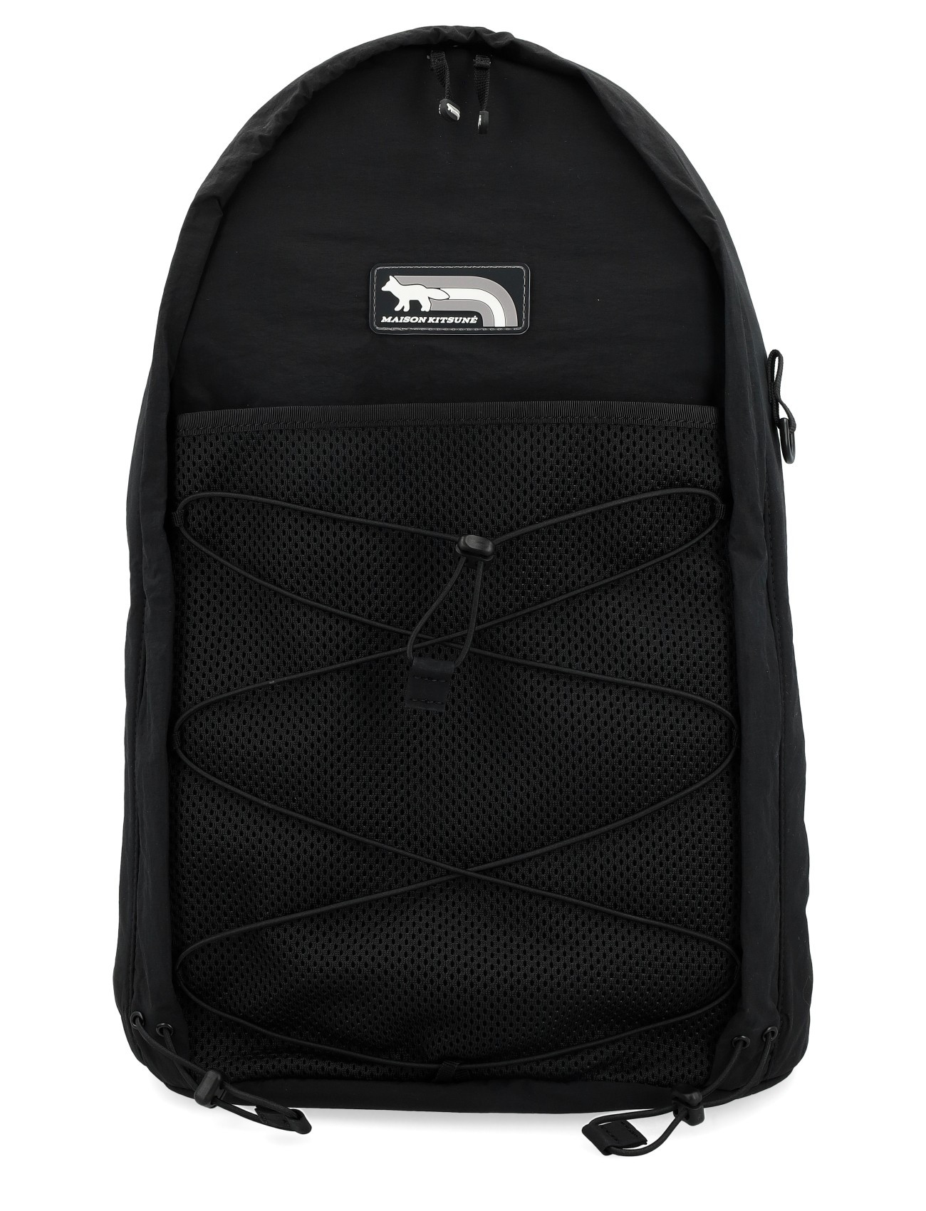 Maison Kitsuné Fox Backpack in Black Nylon | H-Brands