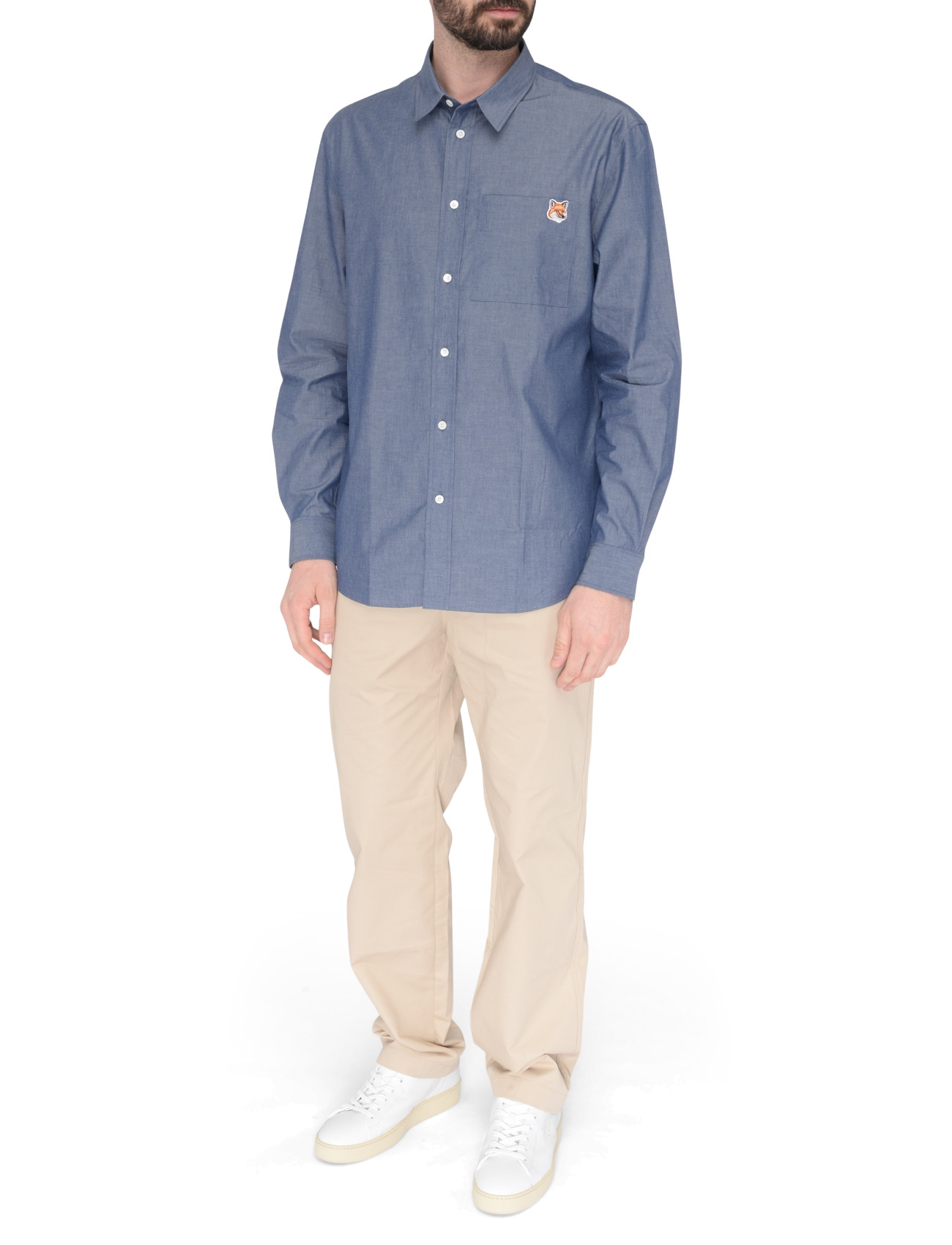 Maison Kitsuné blue Maison Kitsuné shirt | H-Brands