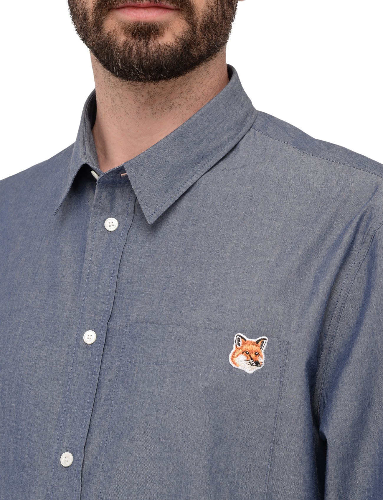 Maison Kitsuné blue Maison Kitsuné shirt | H-Brands