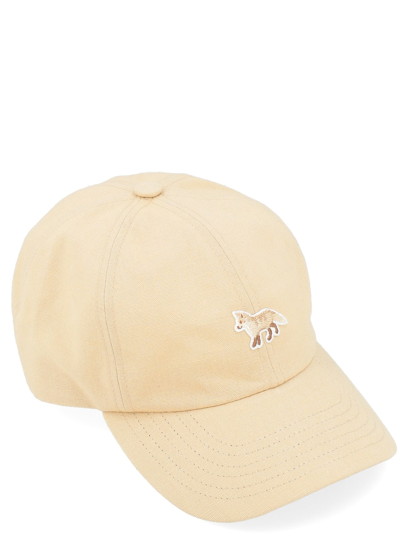 Maison Kitsuné Baby Fox beige cotton cap H-Brands