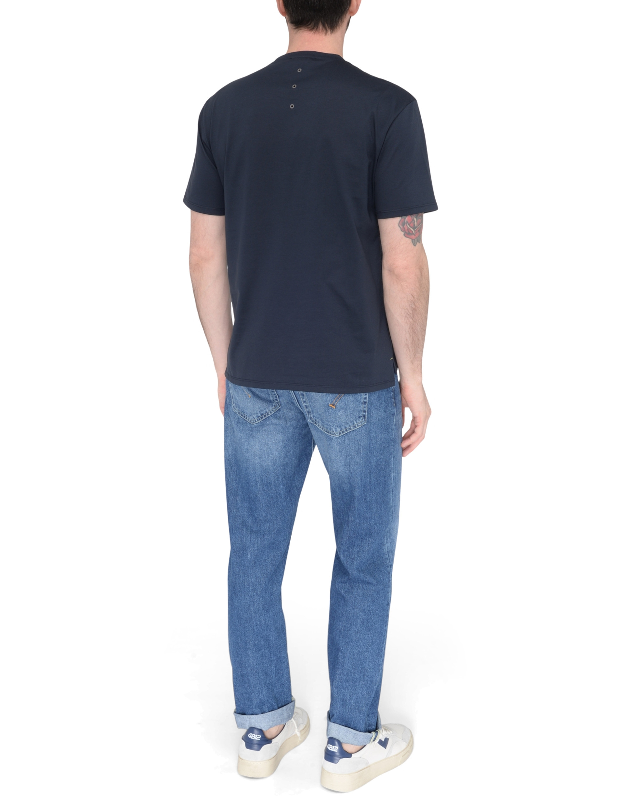 Tシャツ・カットソー PREMIATA SS25 Cotton jersey T-shirt (PA1019 BLUE) Premiata T-shirt in blue cotton jersey | H-Brands