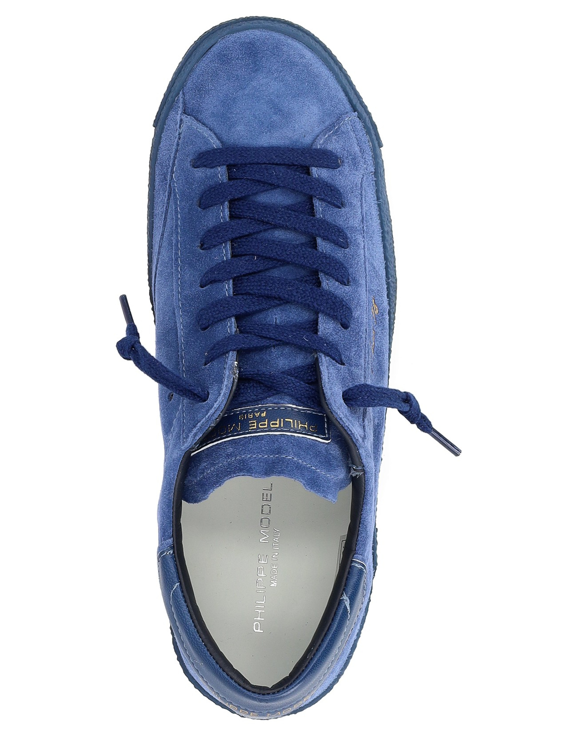 スニーカー PHILIPPE MODEL PARIS PRLU.DT01 Sneakers Philippe Model Paris X '78 sneaker in blue suede | H-Brands