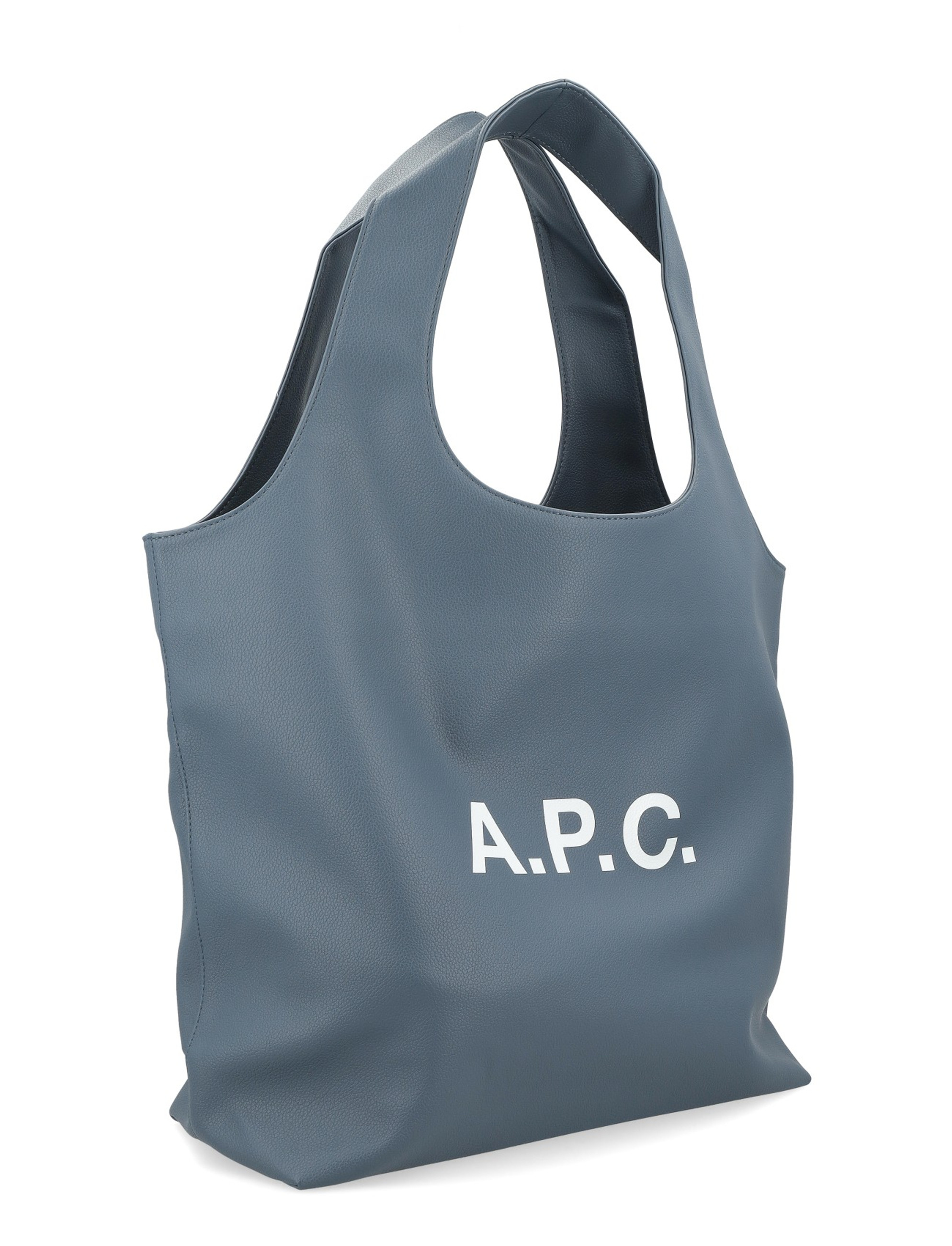 A.P.C. Ninon Tote Bag in Blue Wool | H-Brands
