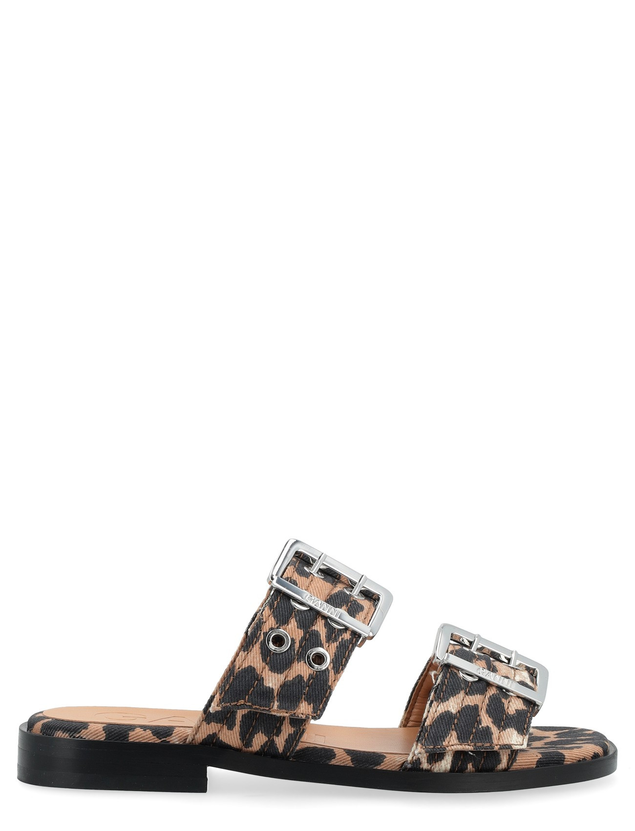 Ganni Leopard-Print Ganni Sandals | H-Brands