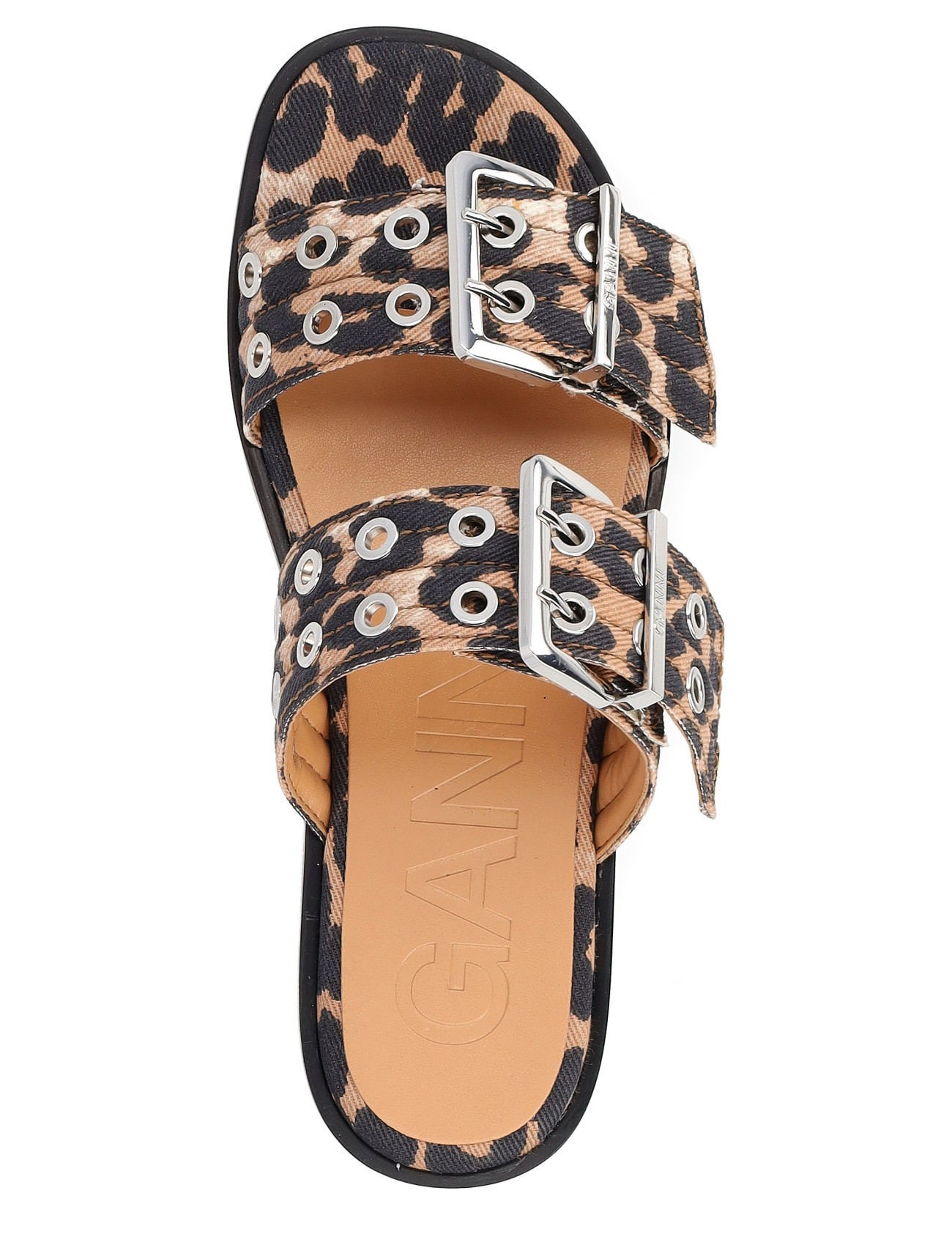 Ganni Leopard-Print Ganni Sandals | H-Brands