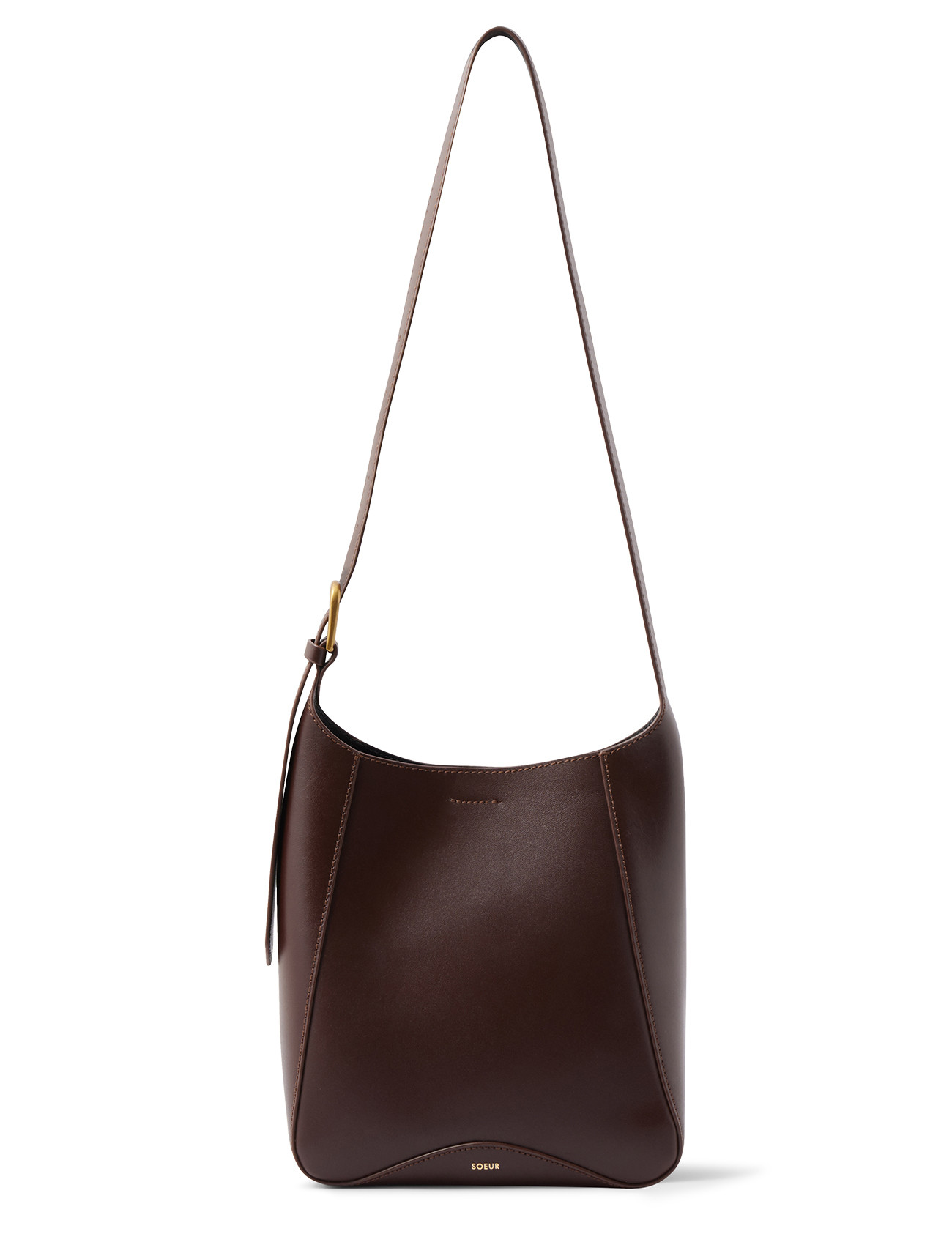 Tasche Soeur Mini aus schokoladenbraunem Leder