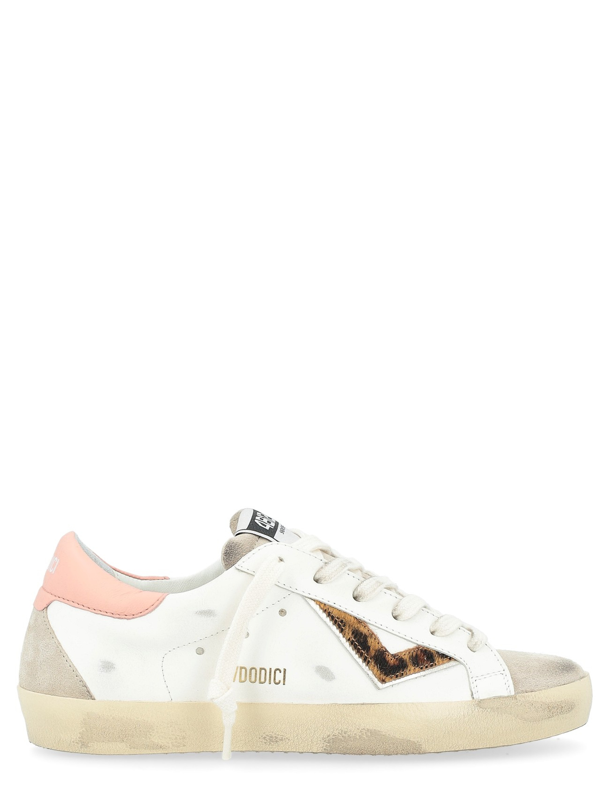 Zapatilla 4B12 Suprime D317 en piel blanca