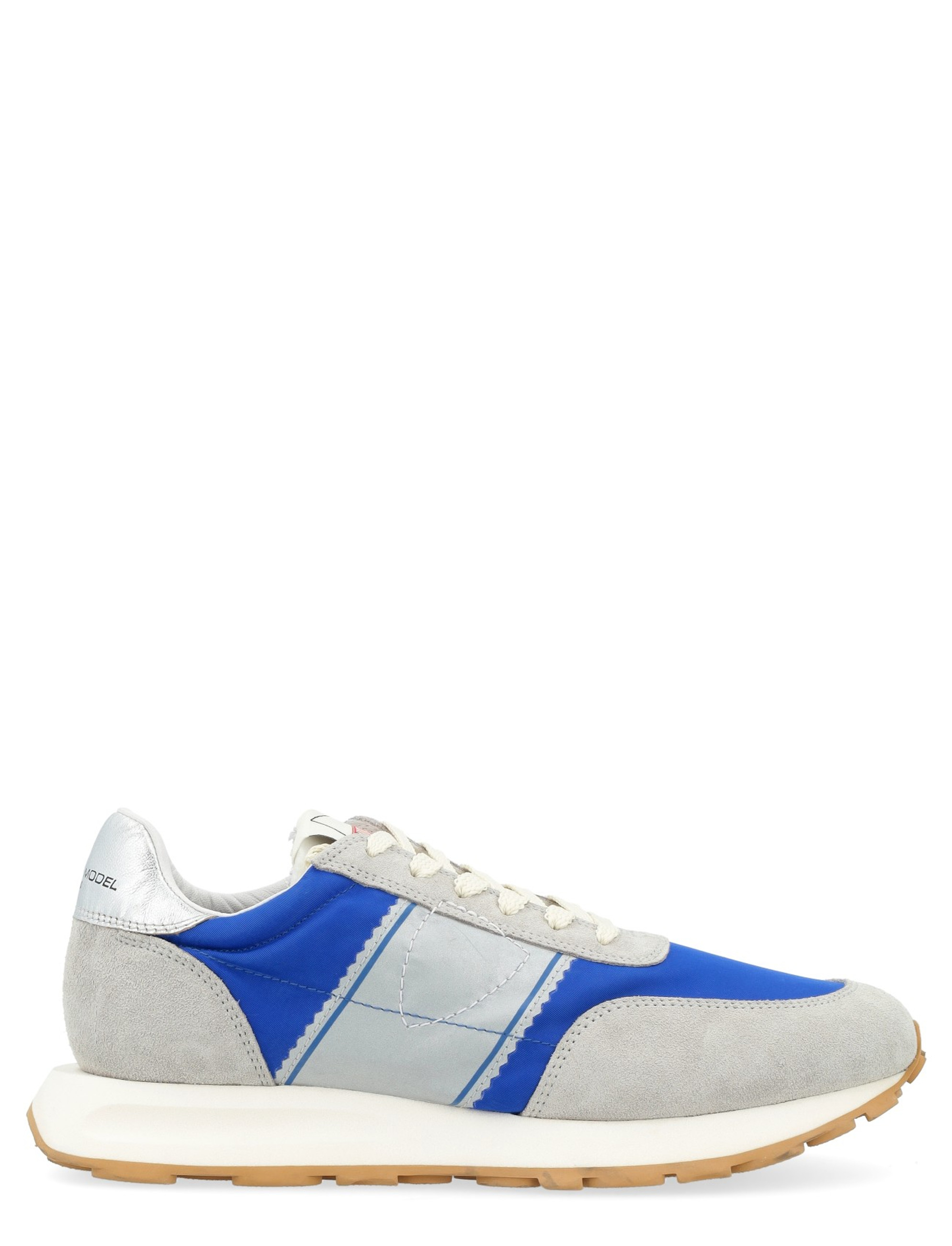 Sneaker Philippe Model Running Tour in tessuto grigio e blu