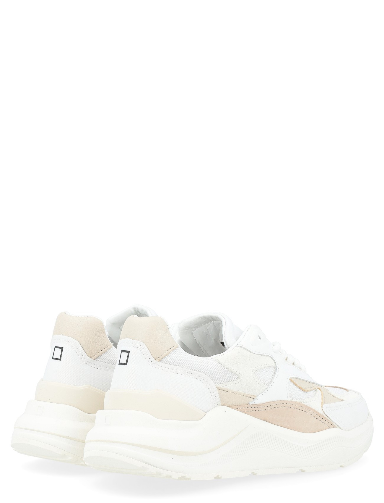 25日即決限定セールD.A.T.E.×eclat 【別注】FUGA 40 D.A.T.E. Sneakers in White Fabric and Nylon | H-Brands