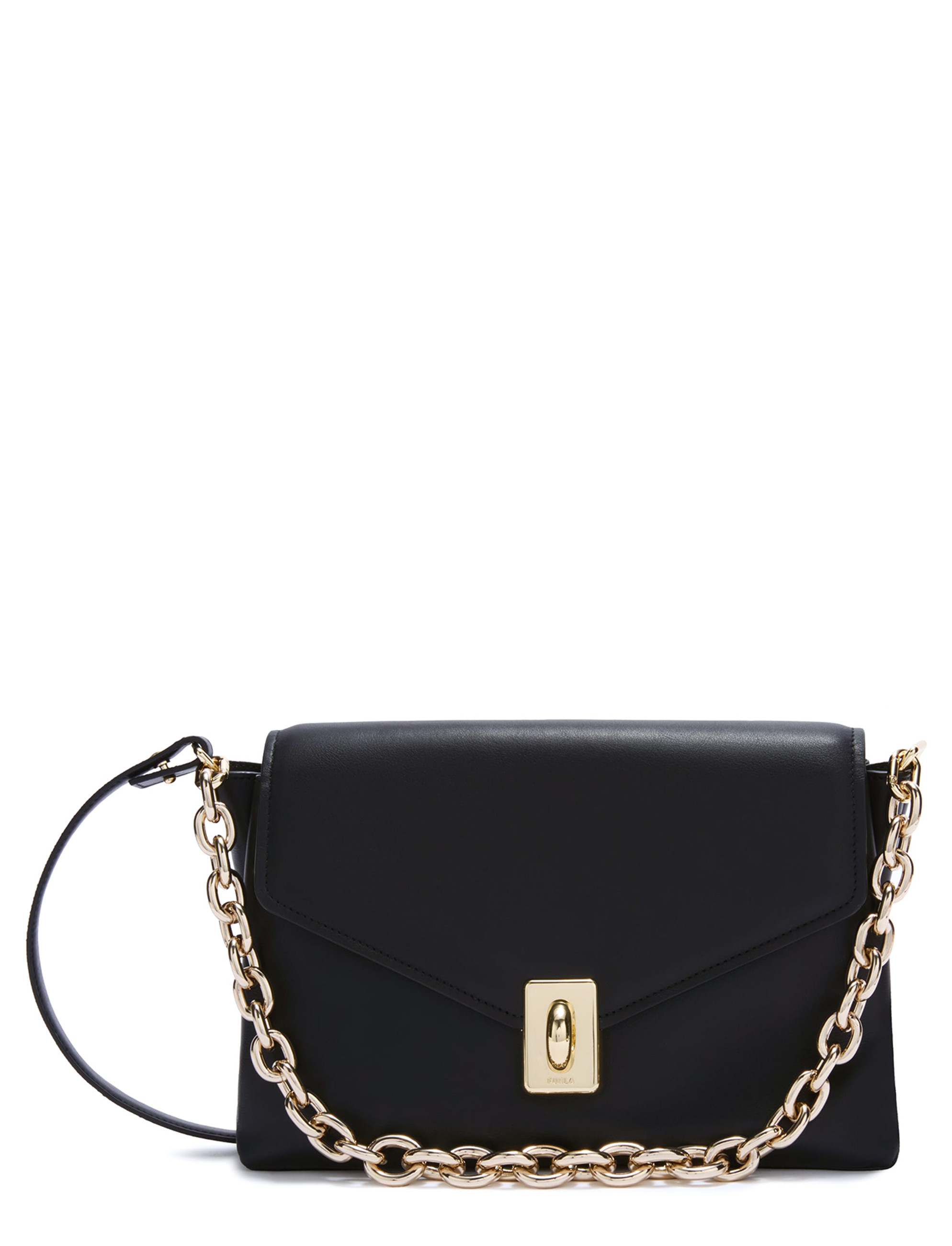 Furla Meridiana M Crossbody bag  in black leather