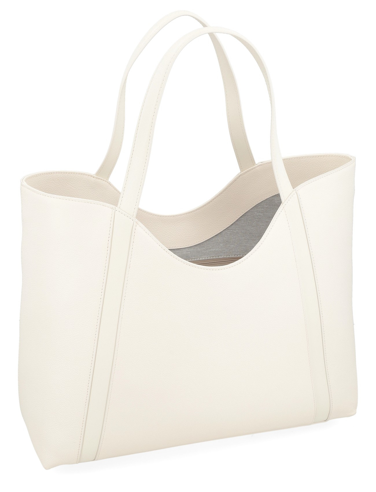 Furla XL Handbag in Cream-Colored Leather | H-Brands