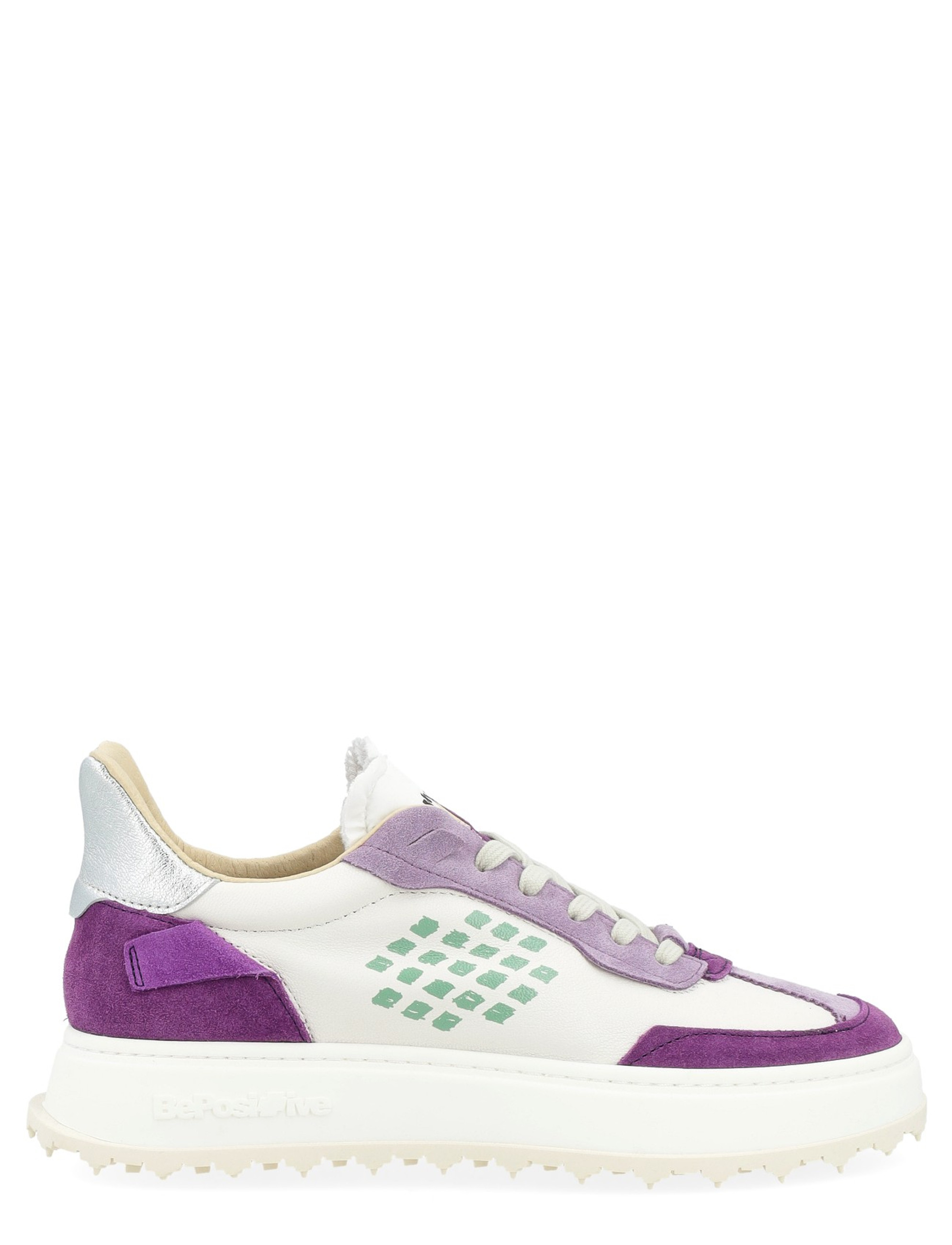 スニーカー Bepositive S5CUPRACE01/LEP Sneakers Cuprace Wing - Leather BePositive Cuprace Wing sneaker in white and purple leather