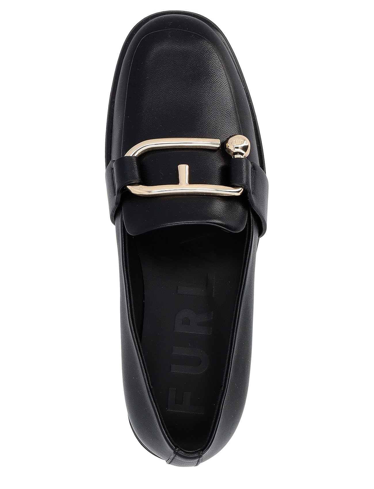 Furla Loafer in Black Leather | H-Brands