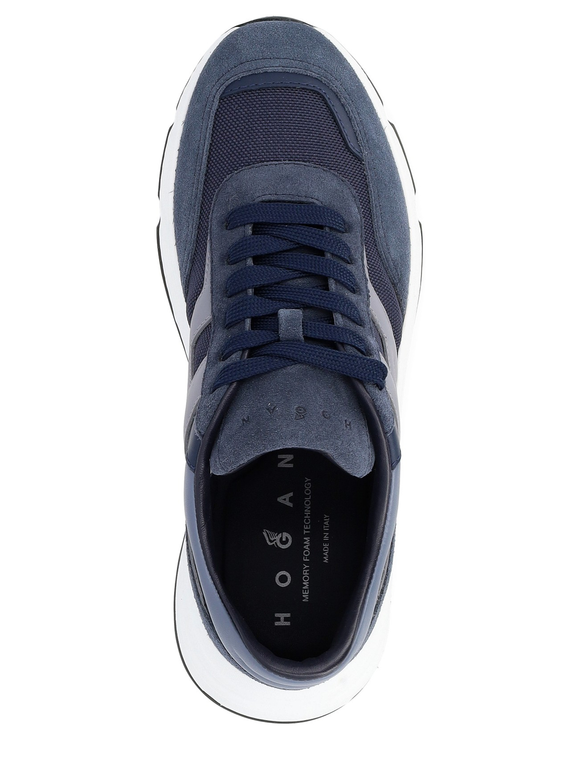 スニーカー HOGAN SS25 (HXM5630FR30 P60769L) Hogan Hyperlight blue suede sneaker | H-Brands