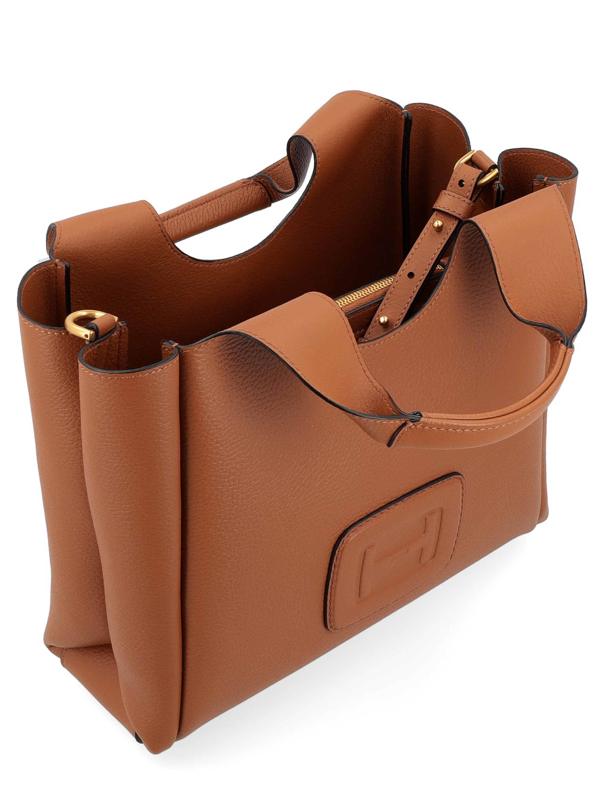 ハンドバッグ HOGAN Woman Handbag Leather KBW01M30200QVD S018 Hogan H-Bag brown grained leather bag | H-Brands
