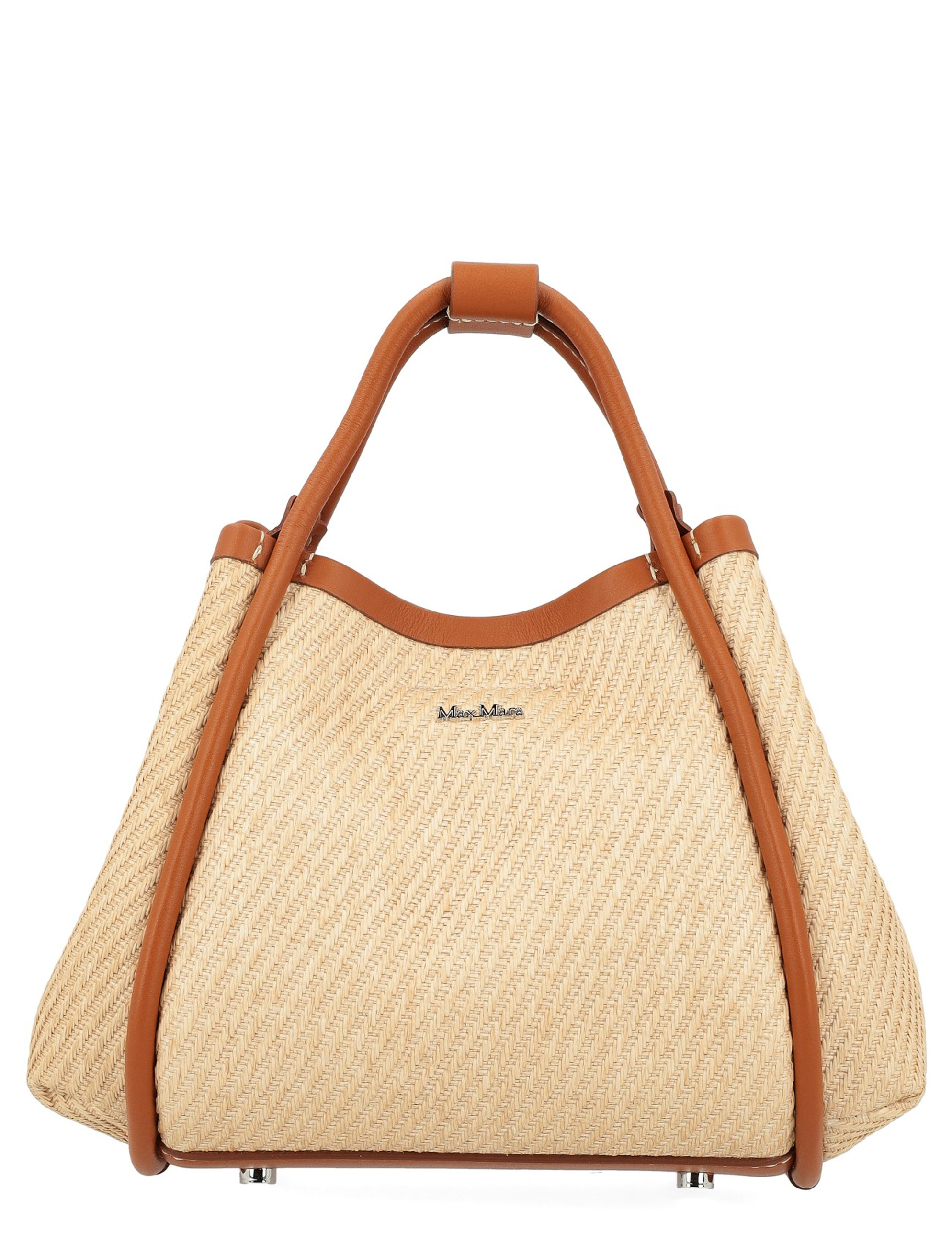 Borsa Max Mara Marine extra small in tessuto beige | H-Brands