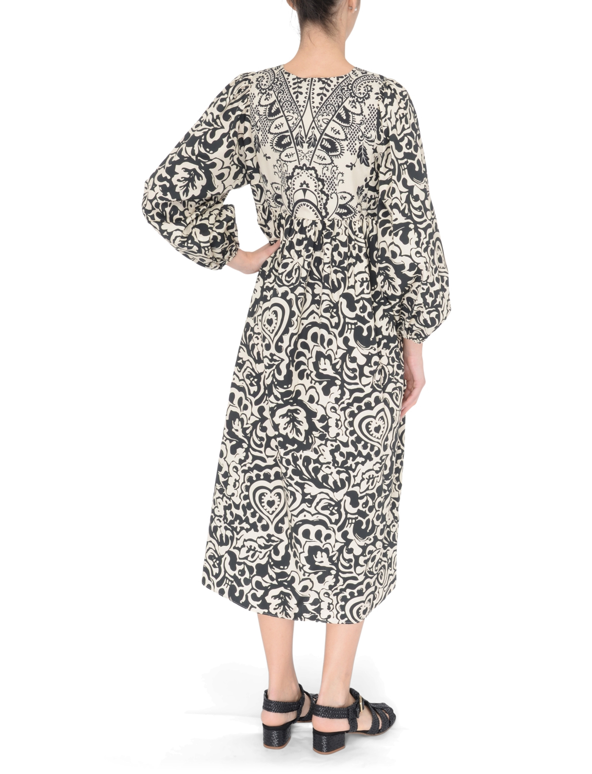 ☆WEEKEND☆直営店買付☆お洒落Printed Poplin Dress/ANZIO Weekend Max Mara Anzio printed cotton dress | H-Brands